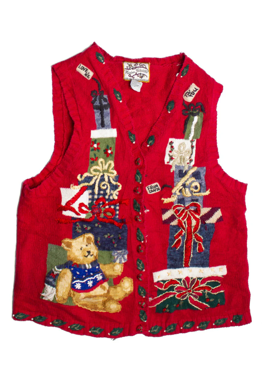 Red Ugly Christmas Vest 60778 - Image 2