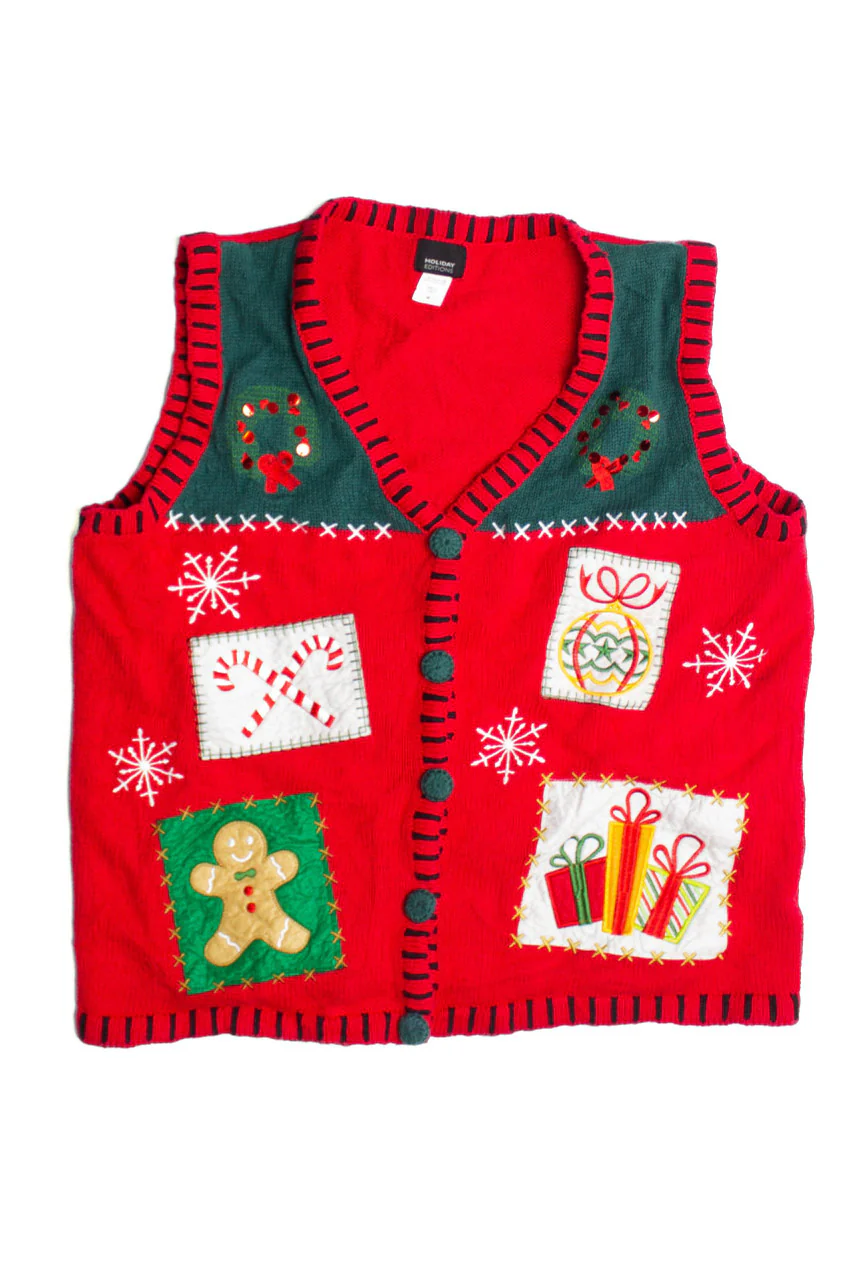 Red Ugly Christmas Vest 60801 - Image 2
