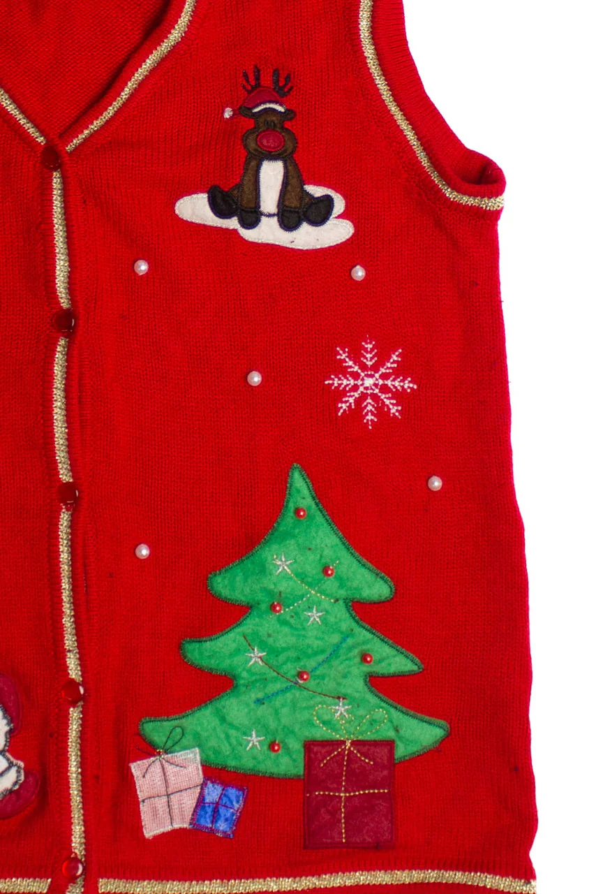 Red Ugly Christmas Vest 61005 - Image 2
