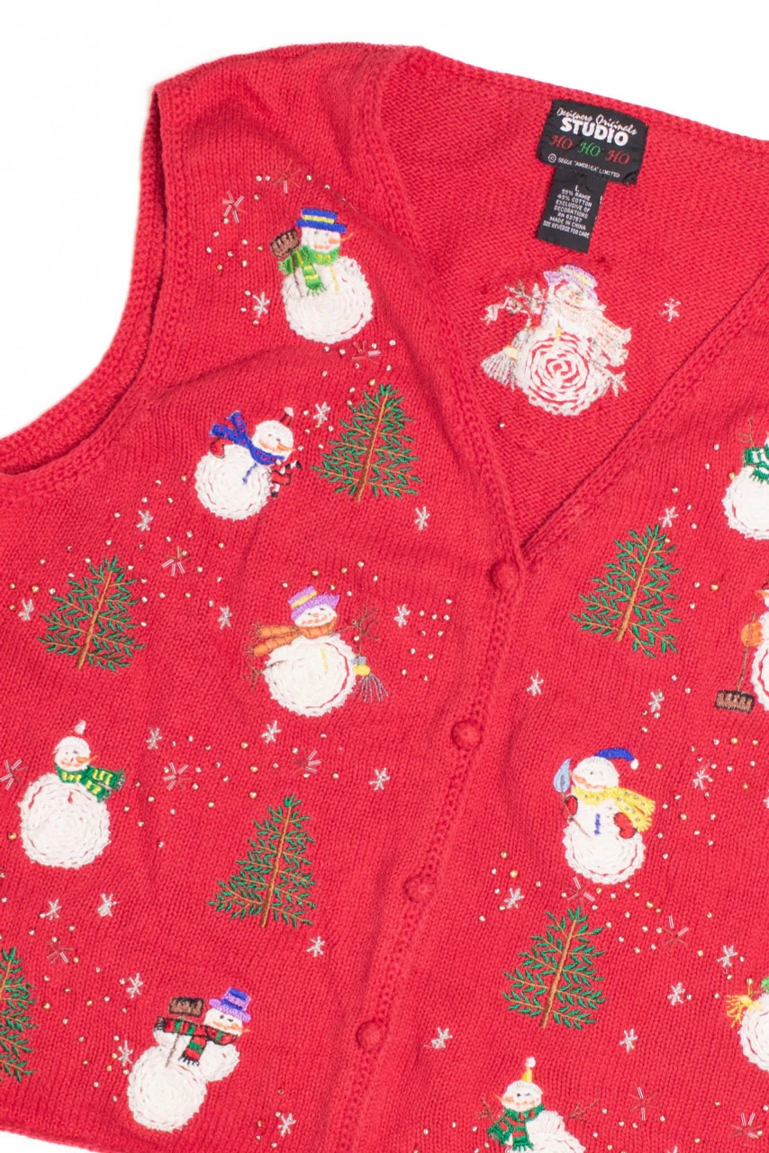 Red Ugly Christmas Vest 61147 - Image 2