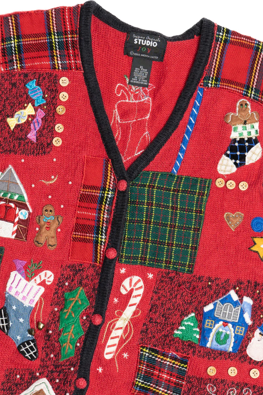 Red Ugly Christmas Vest 63798 - Image 2