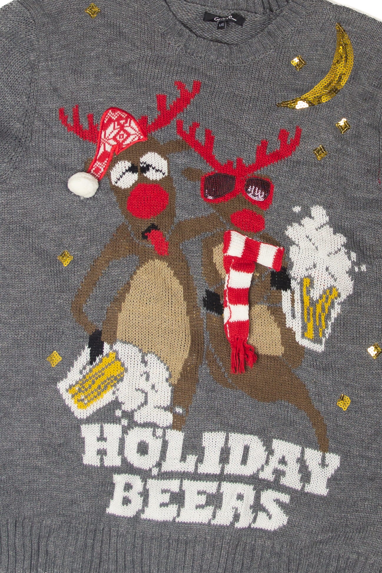 Reindeer "Holiday Beers" Ugly Christmas Sweater - Image 2