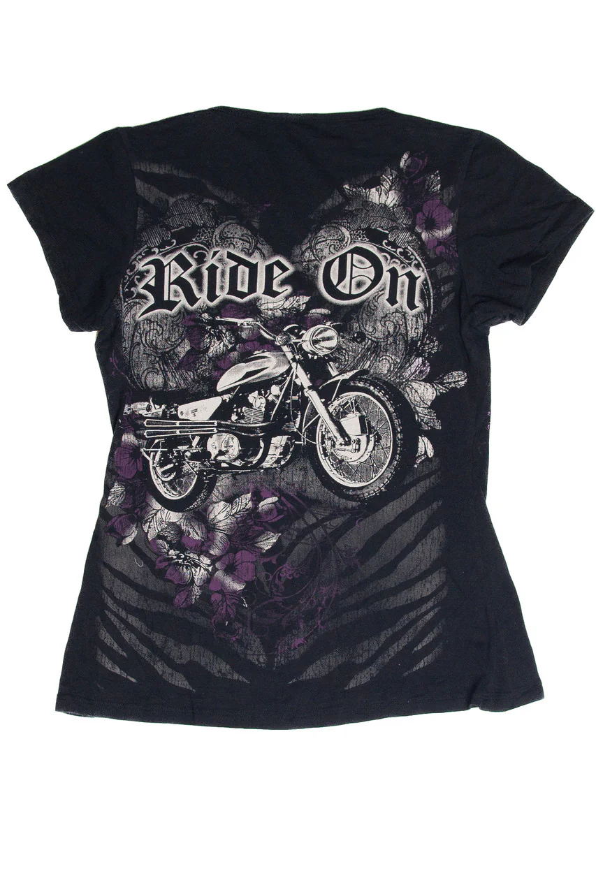 Ride On Rhinestone T-Shirt - Image 2