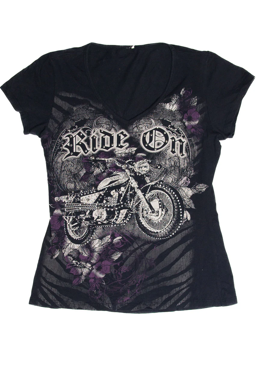 Ride On Rhinestone T-Shirt - Image 3