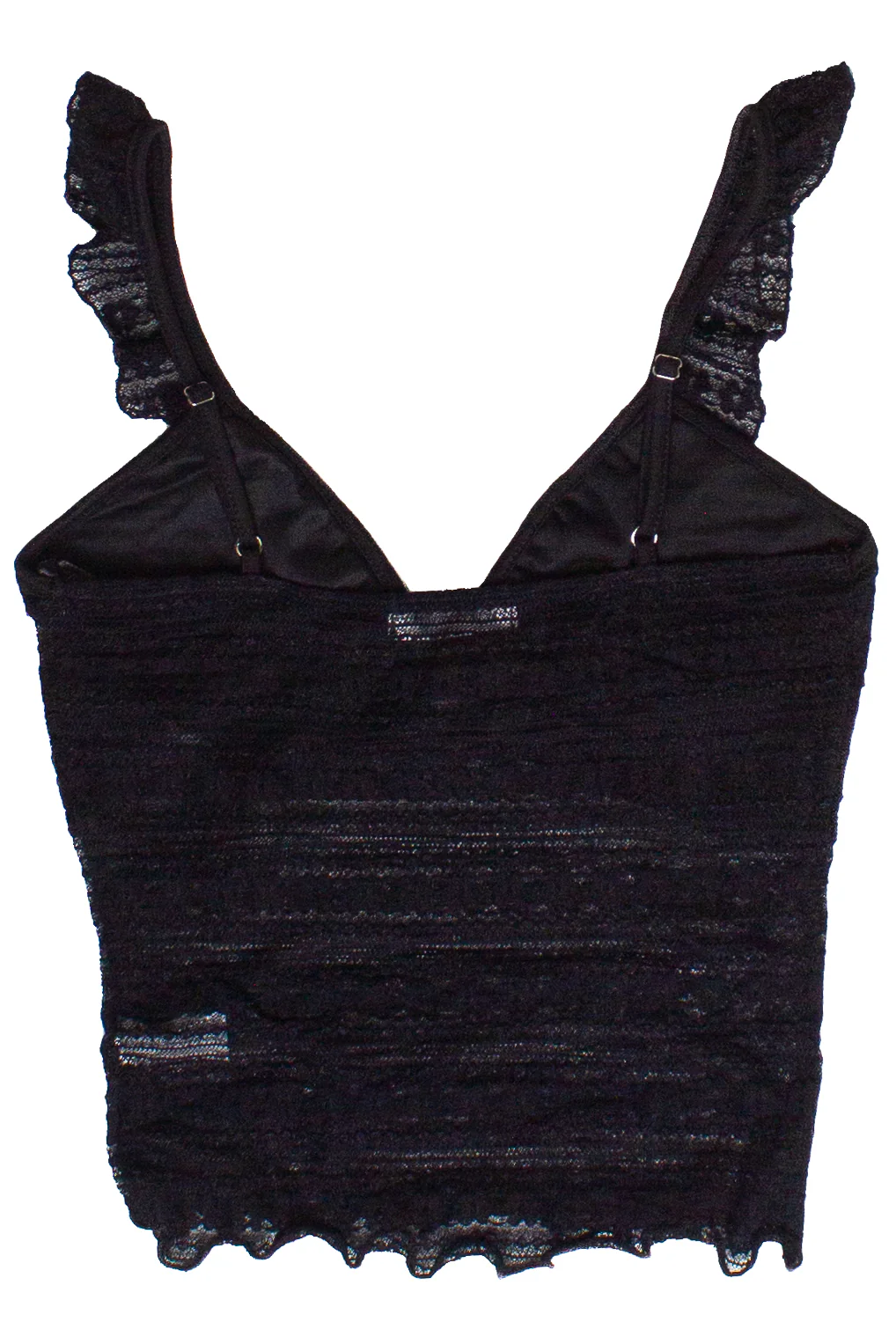 Ruffle Lace Tie Front Tank Top - Image 6