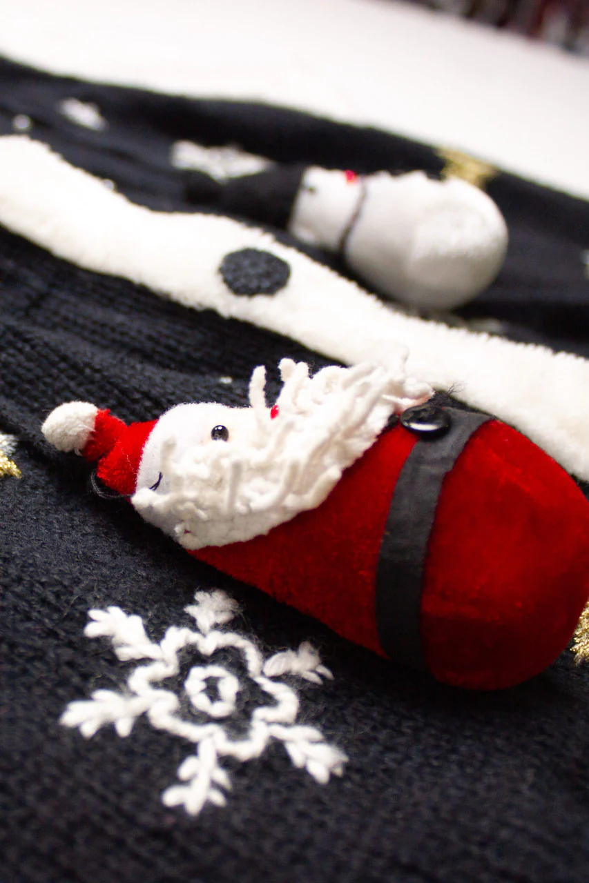 Santa and Snowman Tassle Ugly Christmas Vest 58662 - Image 4