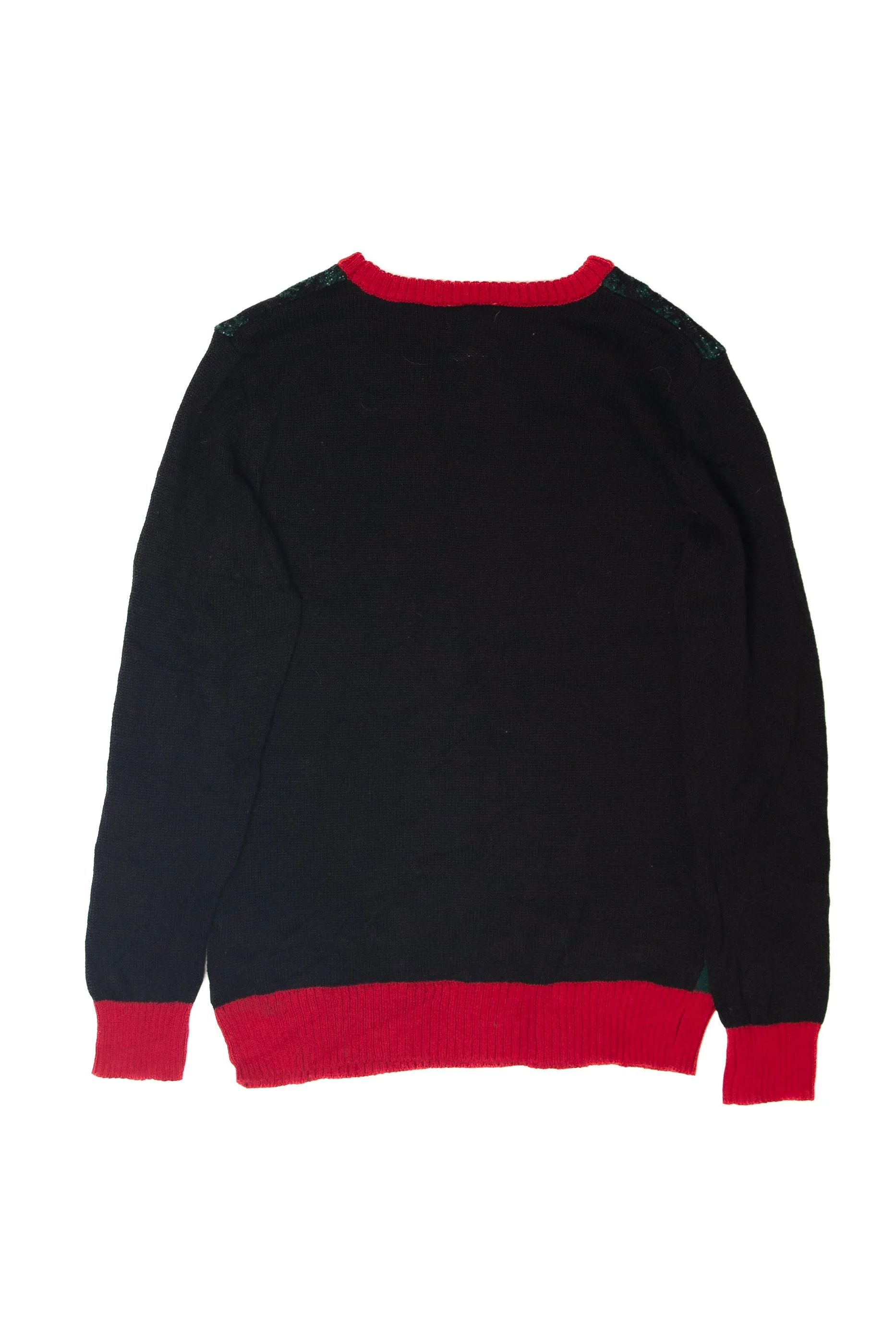 "Santa OMG I Know Him!" Elf Ugly Christmas Pullover (2010s) - Image 4