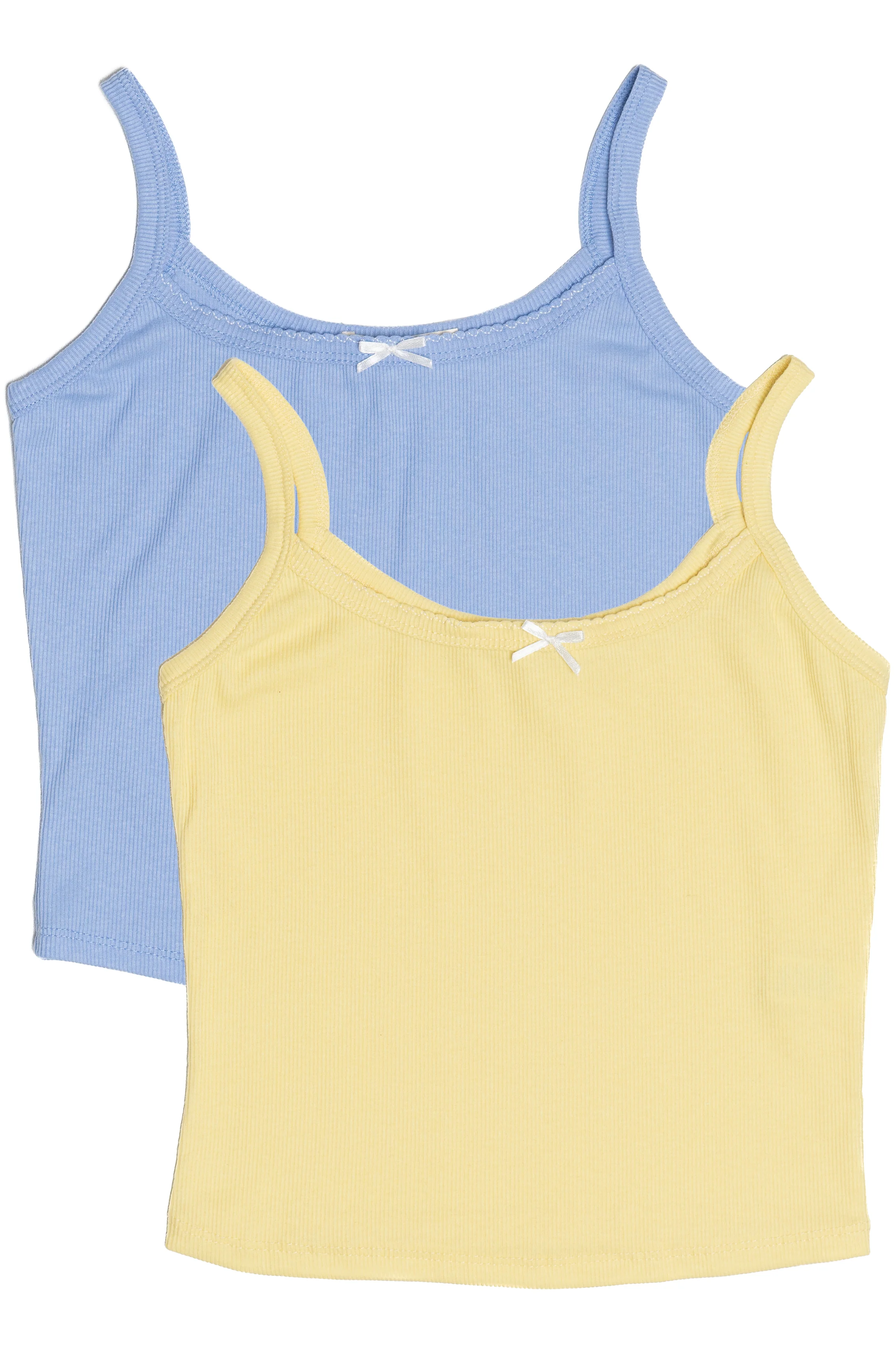 Satin Bow Crop Tank Top - Image 2