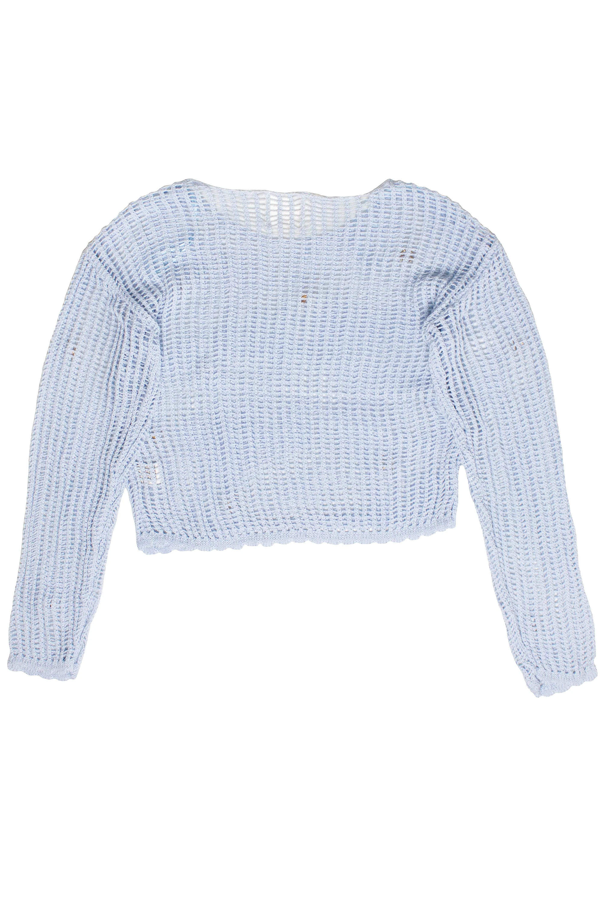 Seaside Crochet Mesh Sweater - Image 11