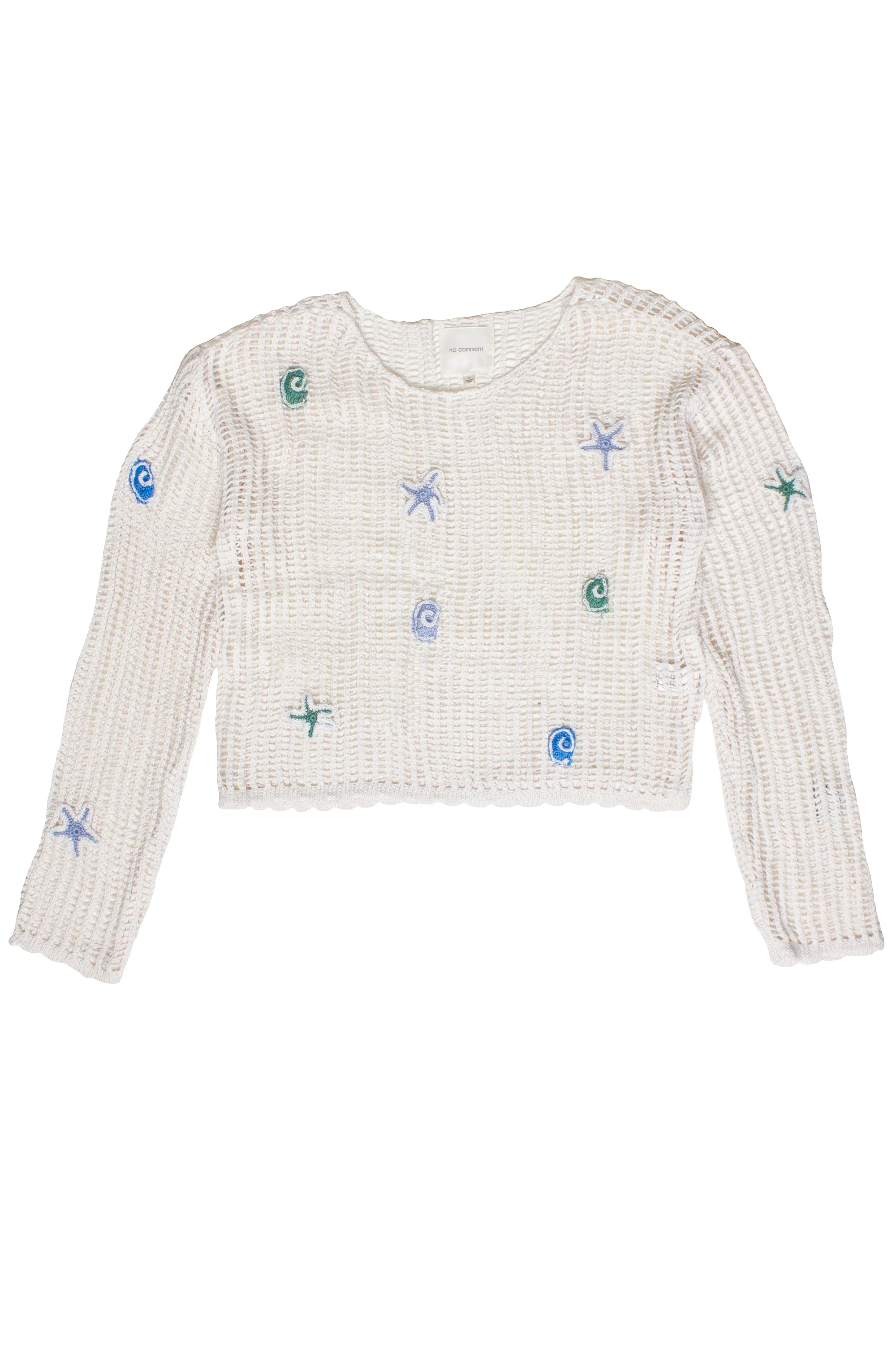 Seaside Crochet Mesh Sweater - Image 12