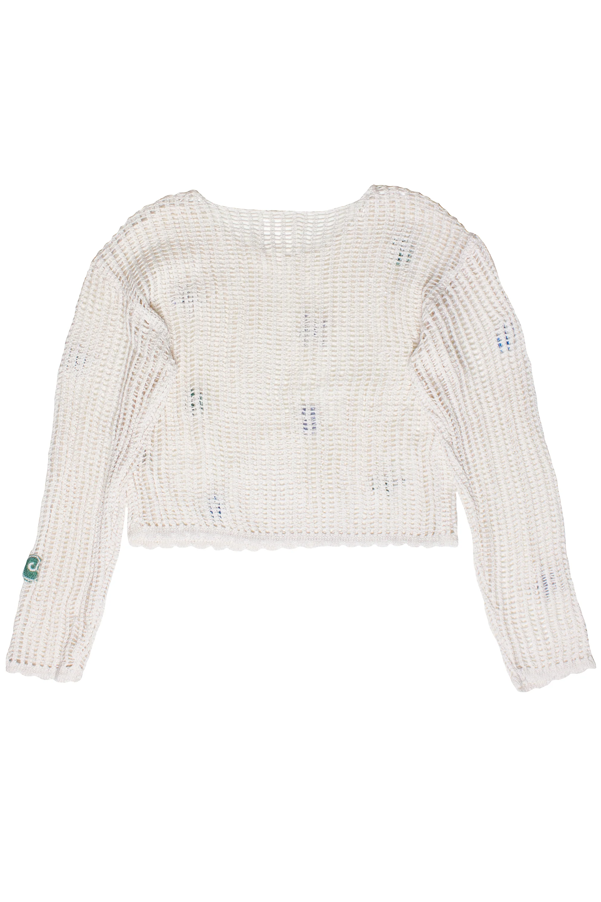 Seaside Crochet Mesh Sweater - Image 14