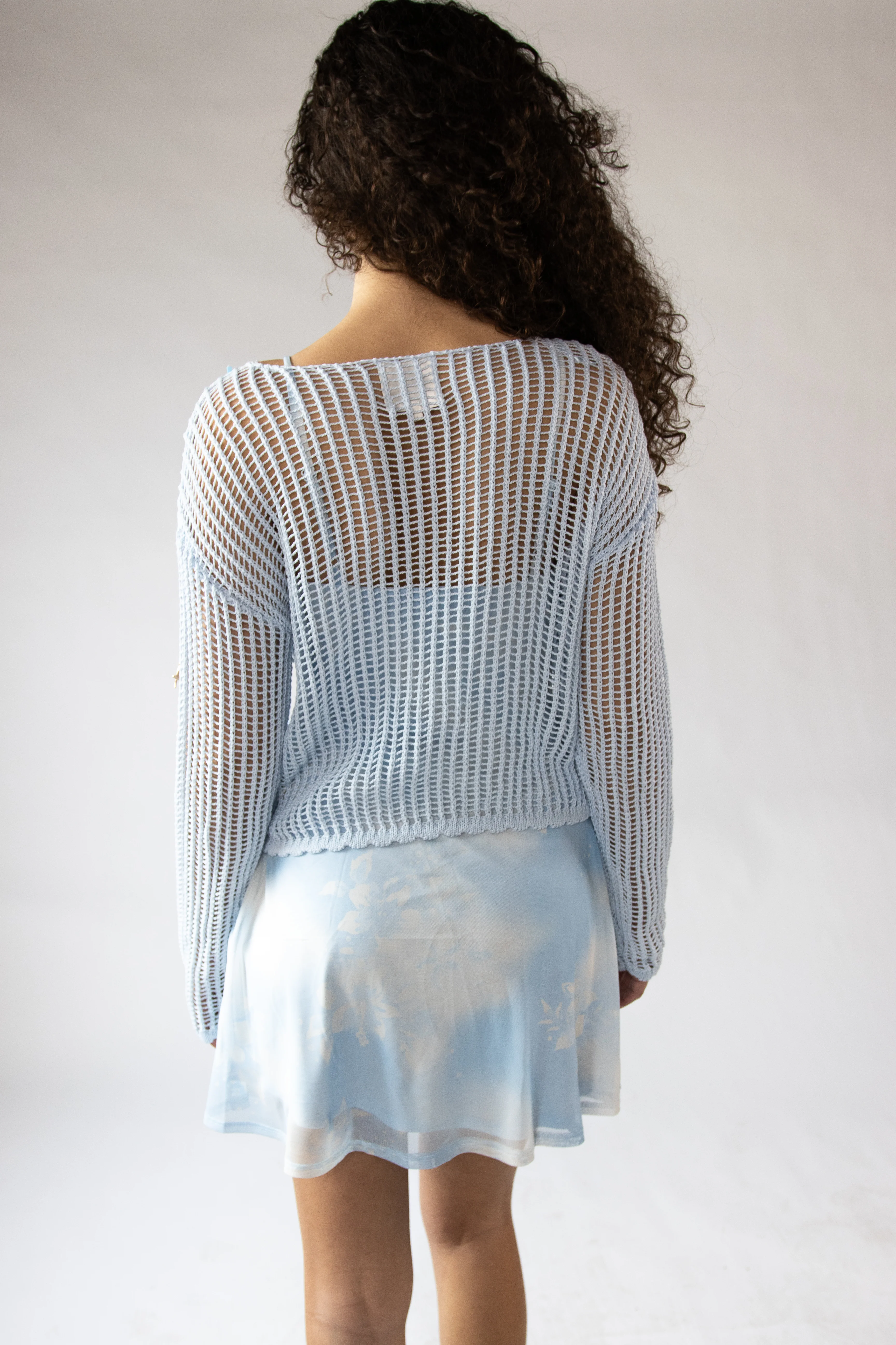 Seaside Crochet Mesh Sweater - Image 16