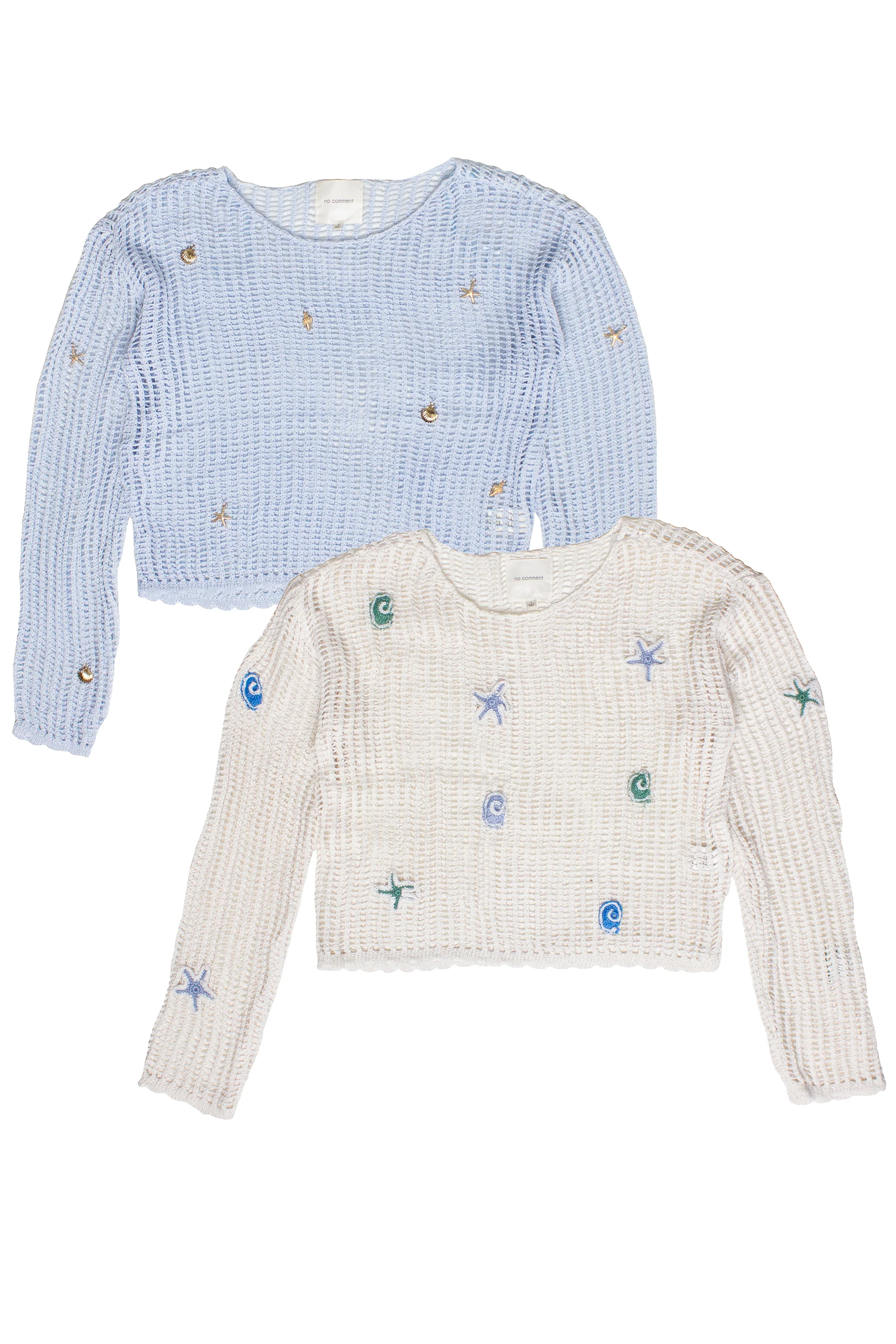 Seaside Crochet Mesh Sweater - Image 5