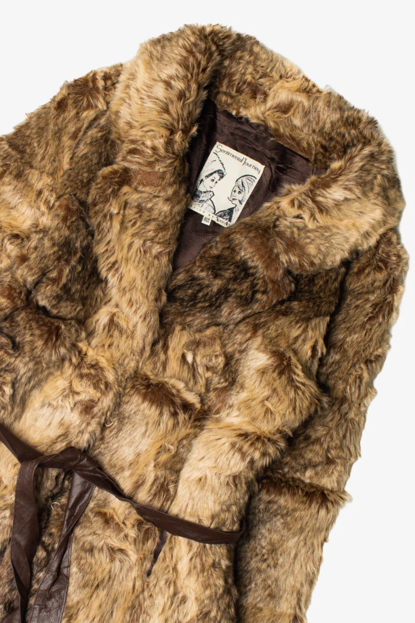 Sentimental Journey Faux Fur Coat - Image 2