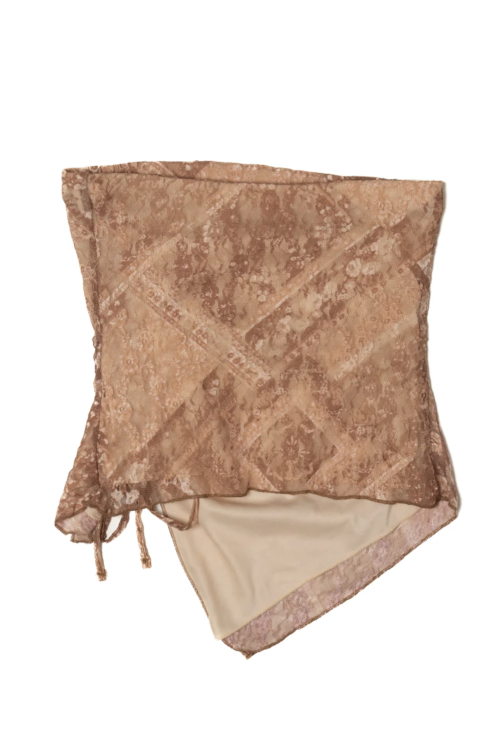 Side Ruche Lace Tube Top - Image 13