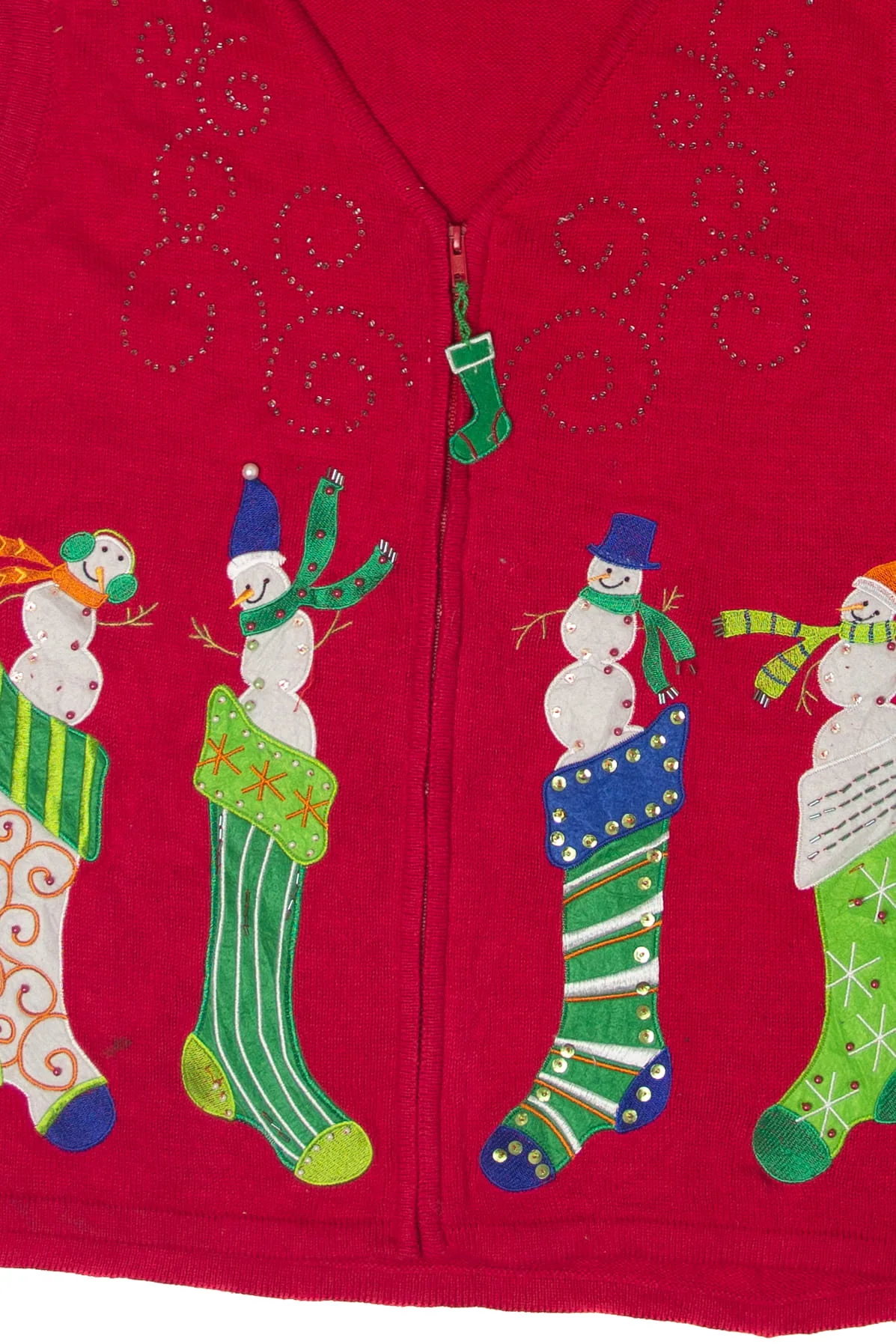 SML Stockings Ugly Christmas Vest - Image 2