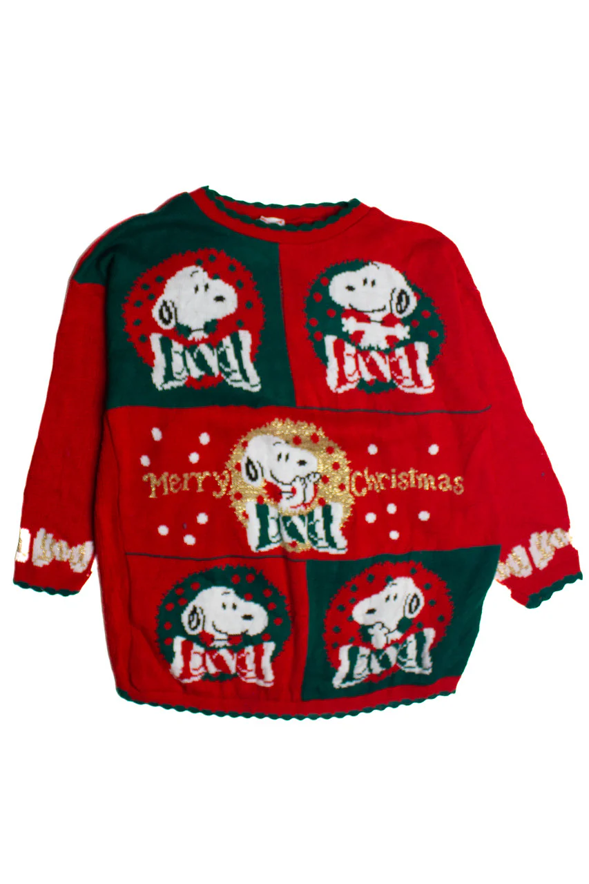 Snoopy and Friends Ugly Christmas Pullover 62121 - Image 2