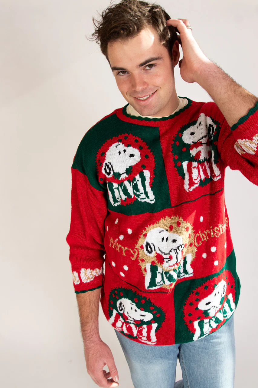 Snoopy and Friends Ugly Christmas Pullover 62121 - Image 4