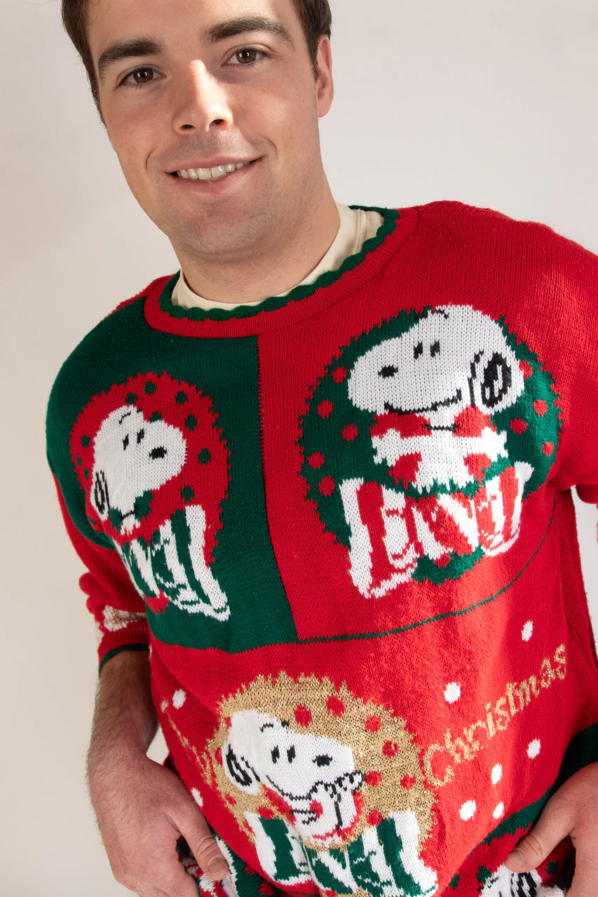 Snoopy and Friends Ugly Christmas Pullover 62121 - Image 5