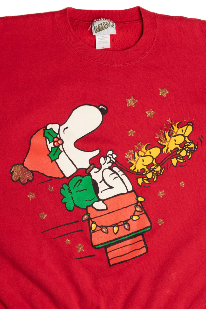 Snoopy Ugly Christmas Sweatshirt - Image 2