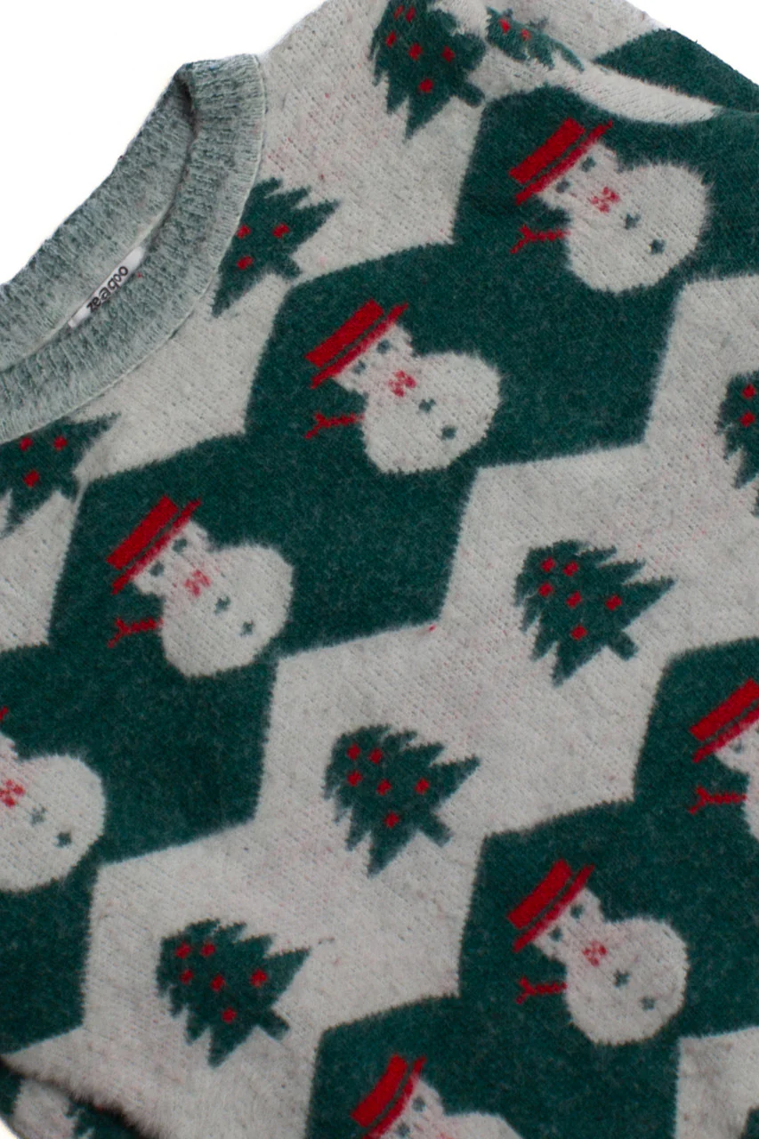 Snowman Patterned Ugly Christmas Sweater 60596