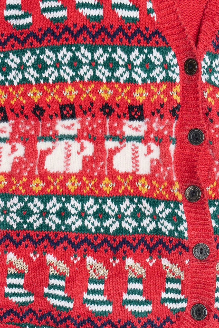 Snowmen & Stockings Ugly Christmas Vest 64044 - Image 2