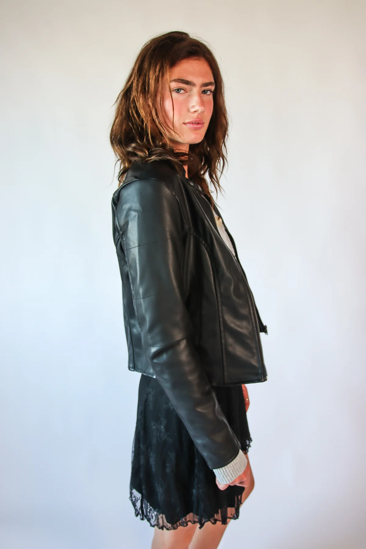 Solid Black Racing Jacket - Image 6