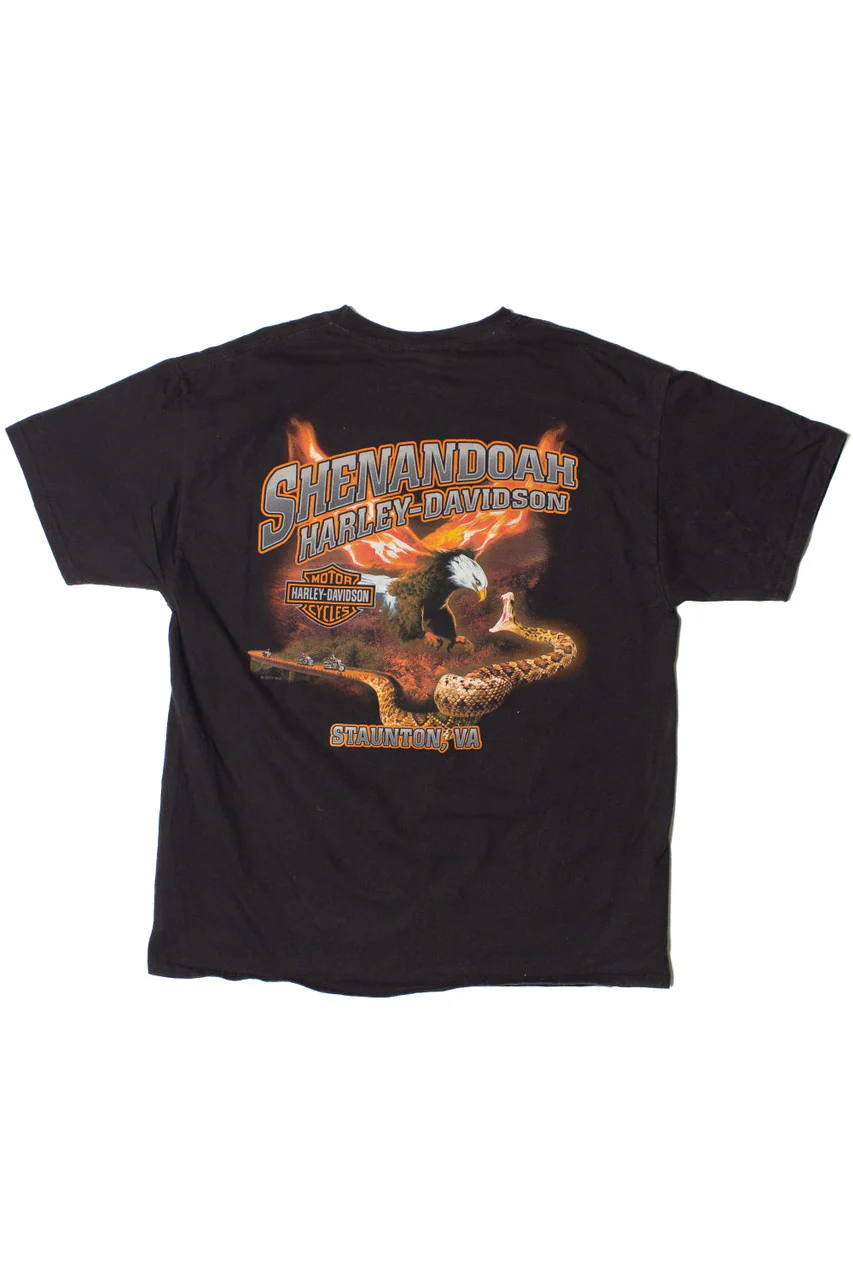 Staunton Virginia Harley Davidson T-Shirt (2018) - Image 3