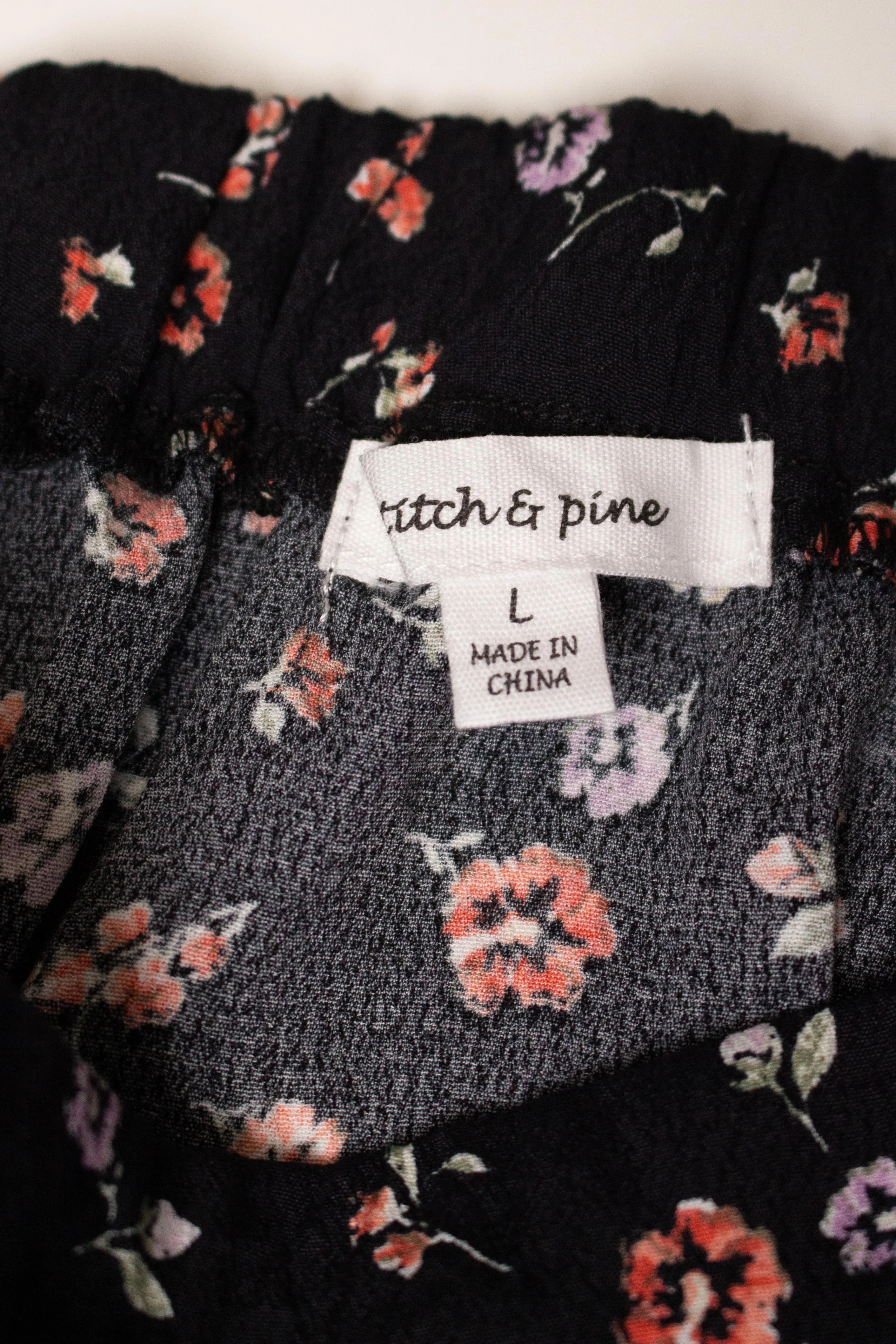 Stitch & Pine Leg Slit Floral Skirt (2020s) - Image 4