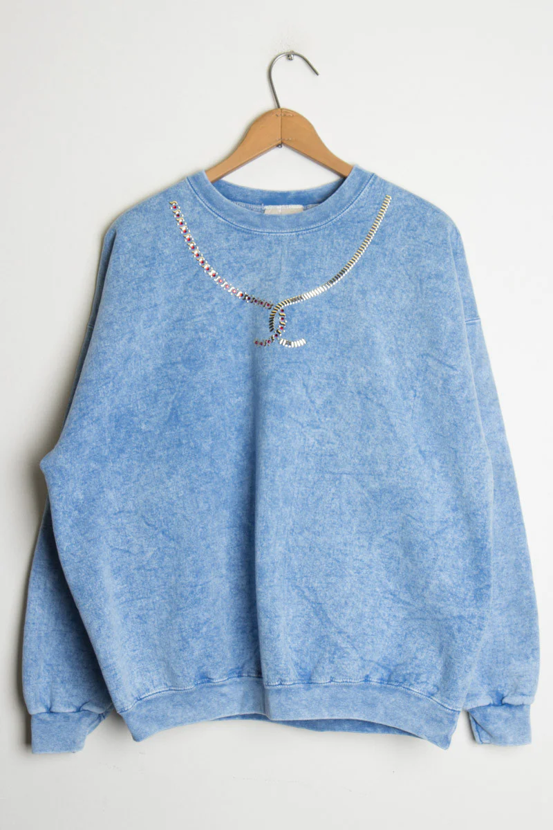 Stone Washed Boxy Vintage Sweatshirt - Image 2