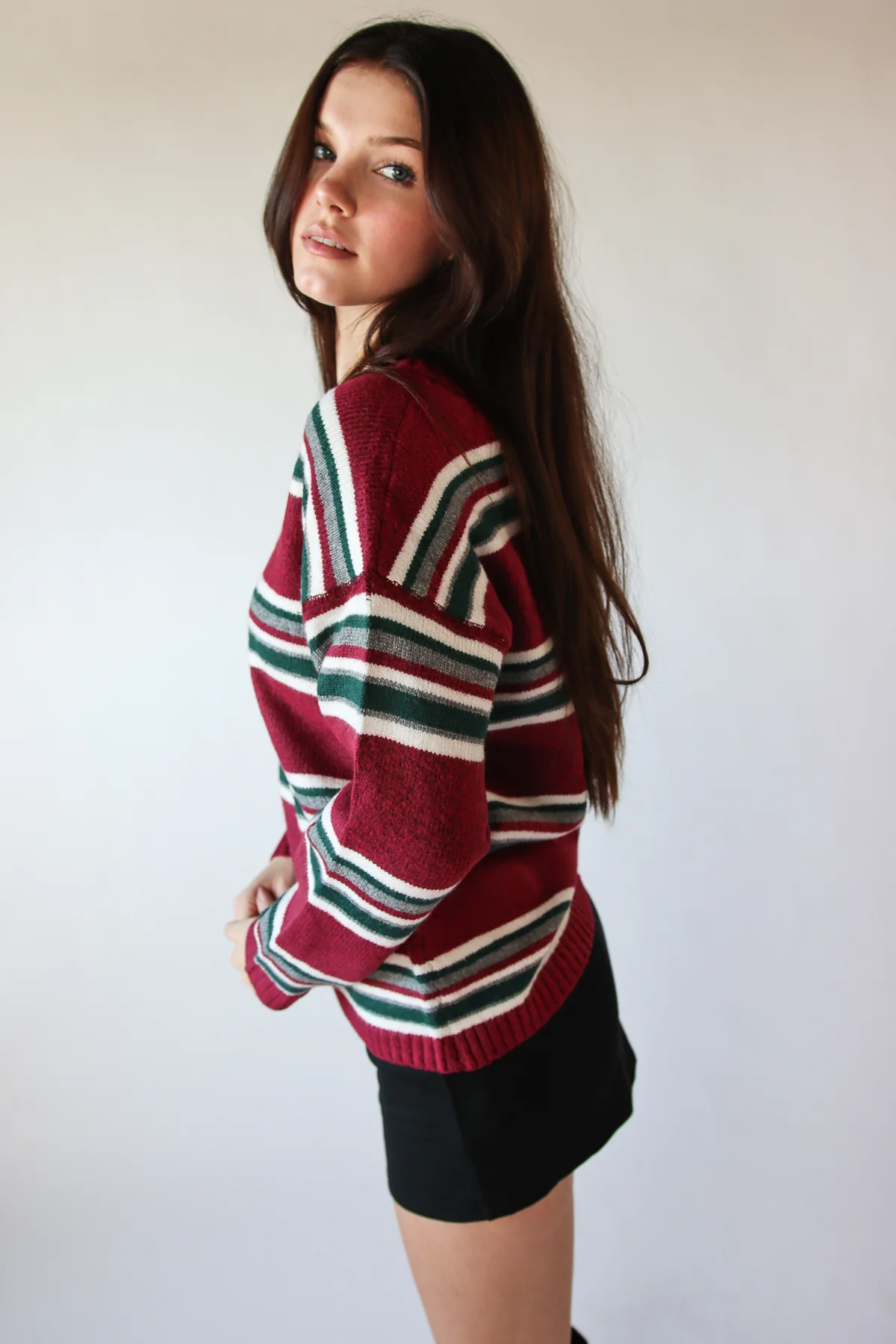 Striped Knit Sweater - Image 4