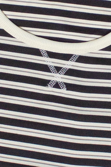 Striped Scoop Neck Long Sleeve Top - Image 10