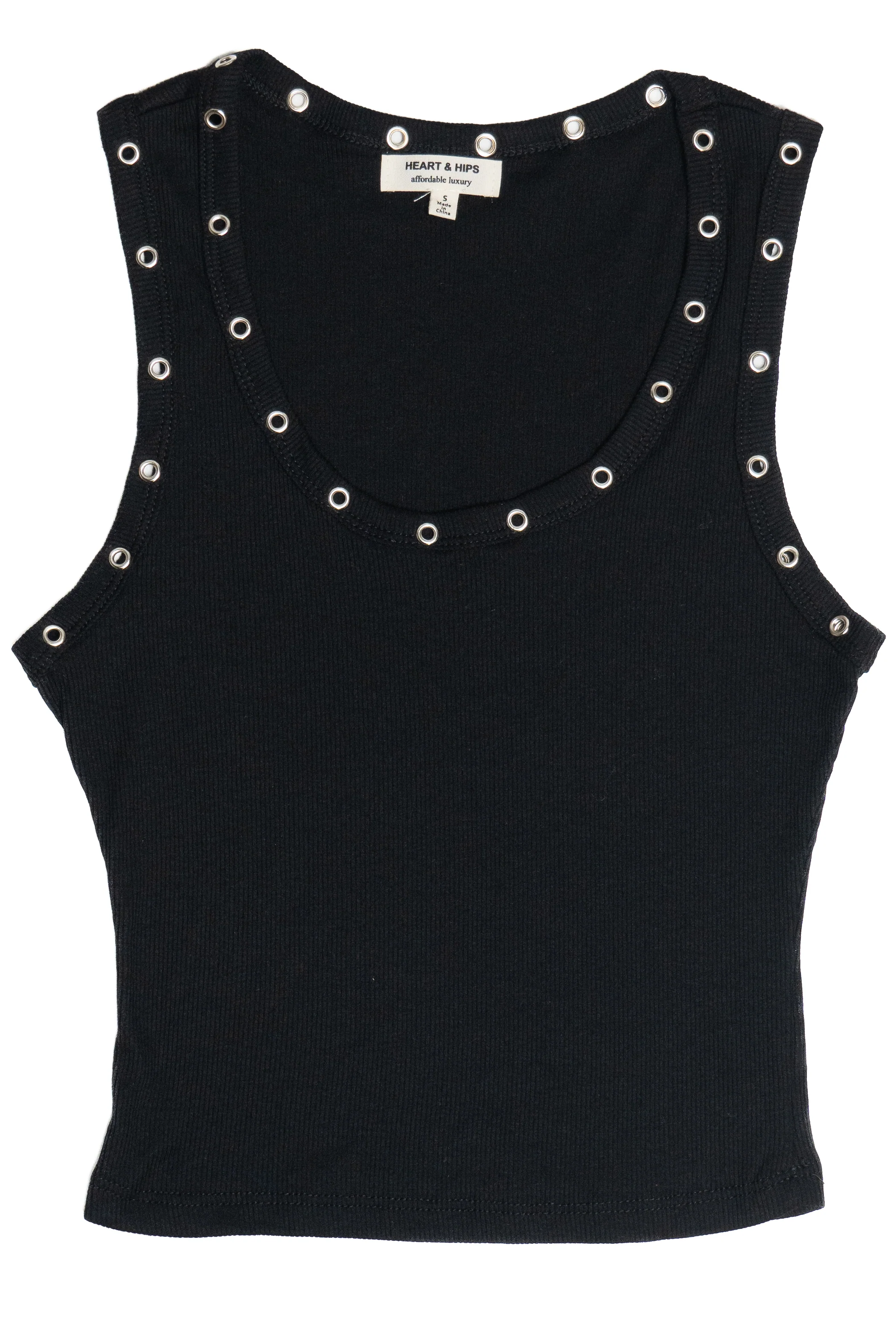 Studded Scoop Tank Top - Image 10