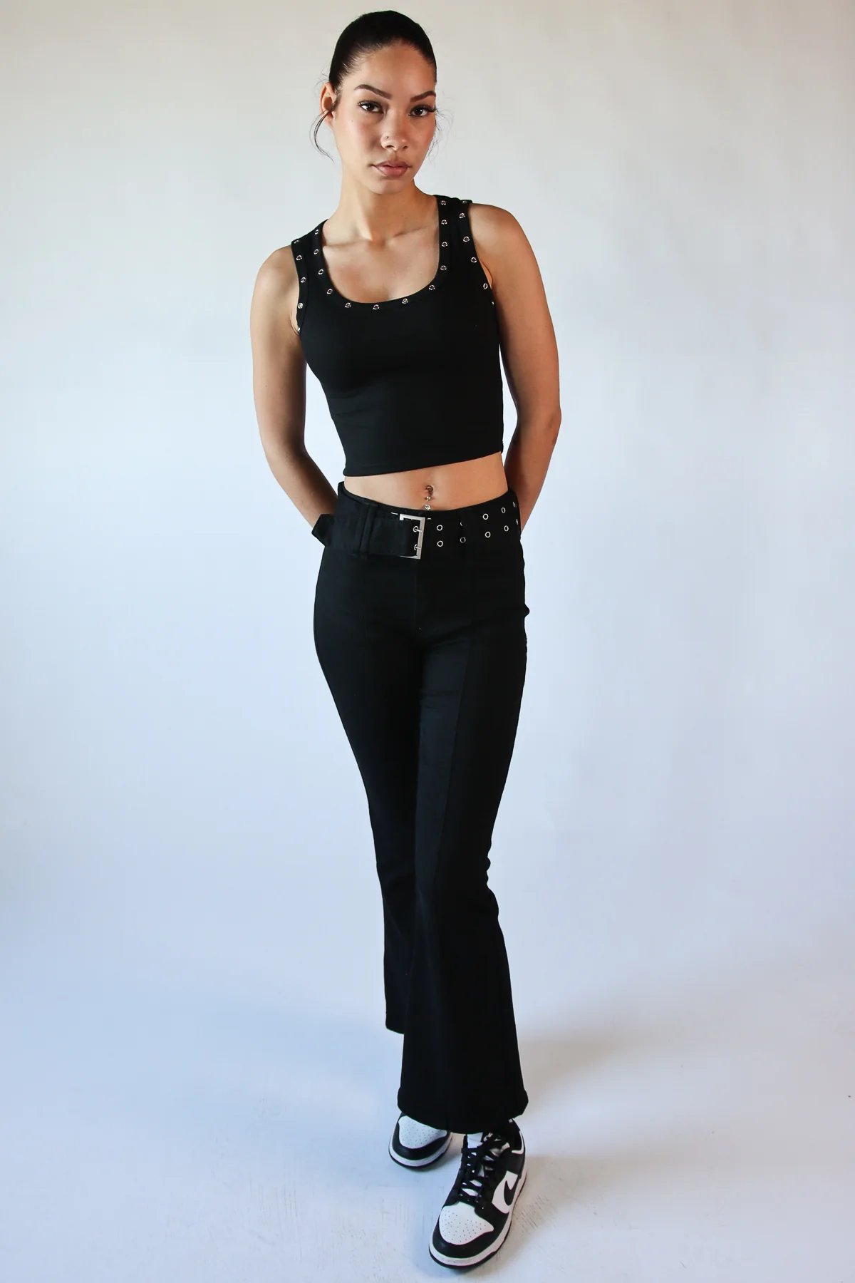 Studded Scoop Tank Top - Image 5