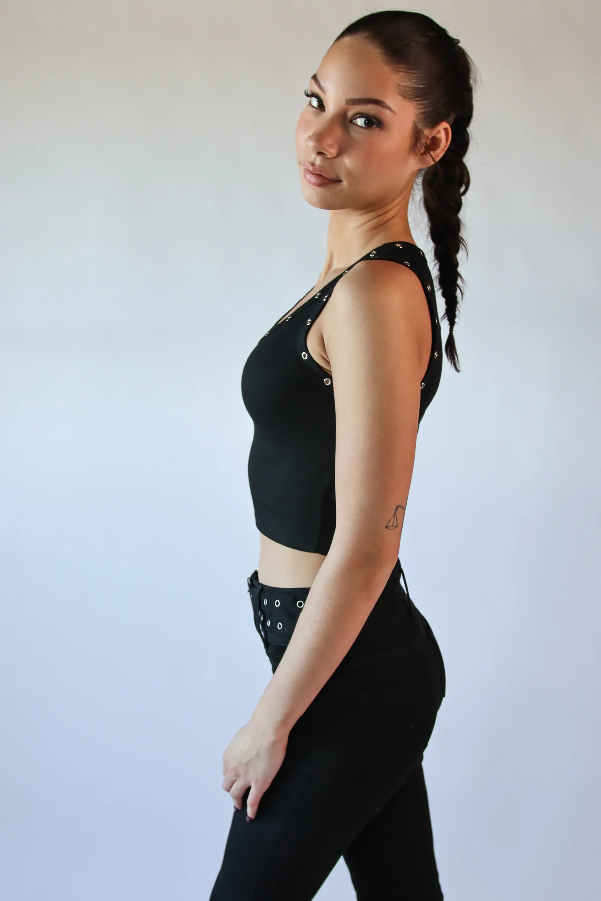 Studded Scoop Tank Top - Image 6