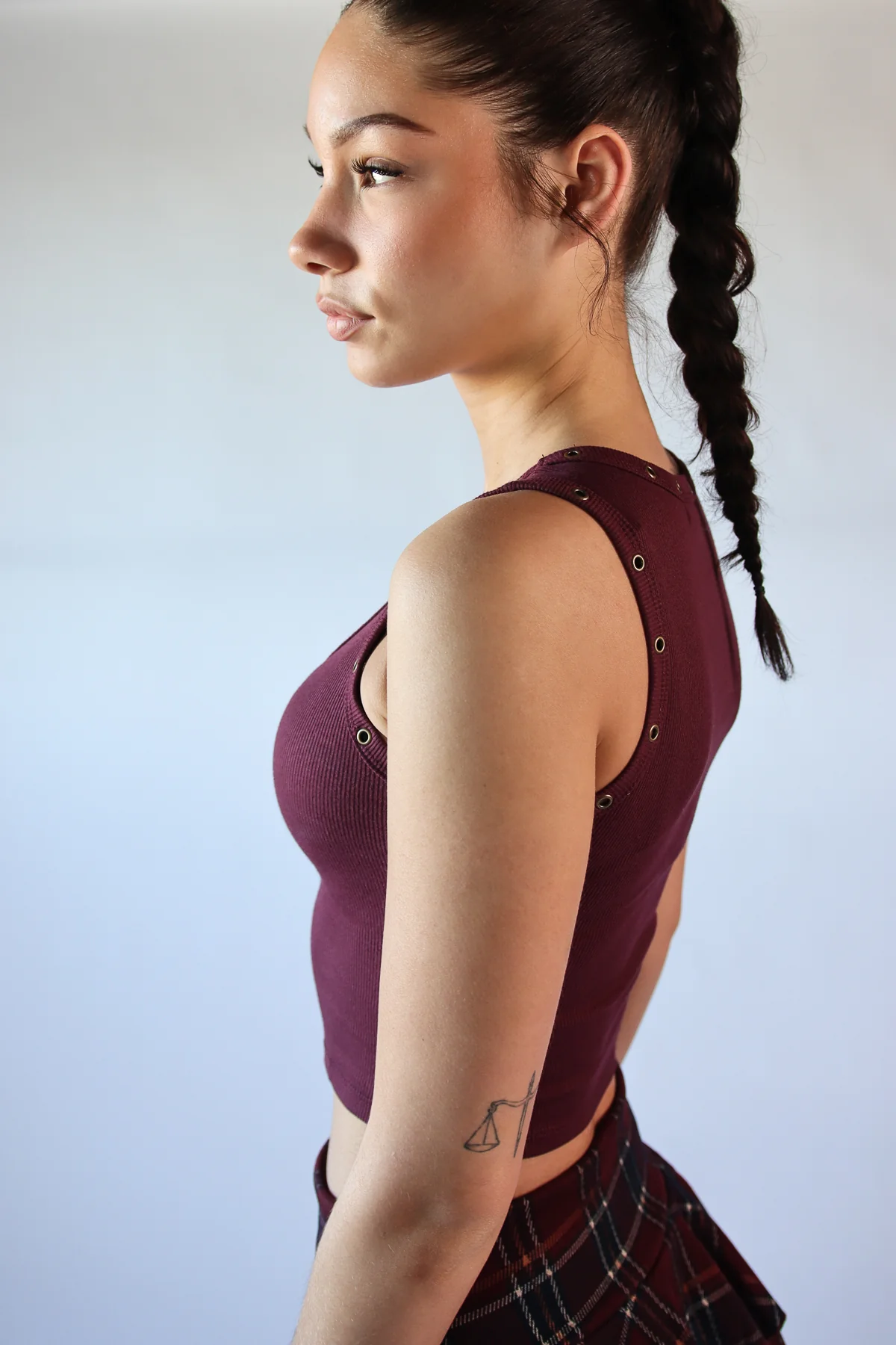 Studded Scoop Tank Top - Image 7