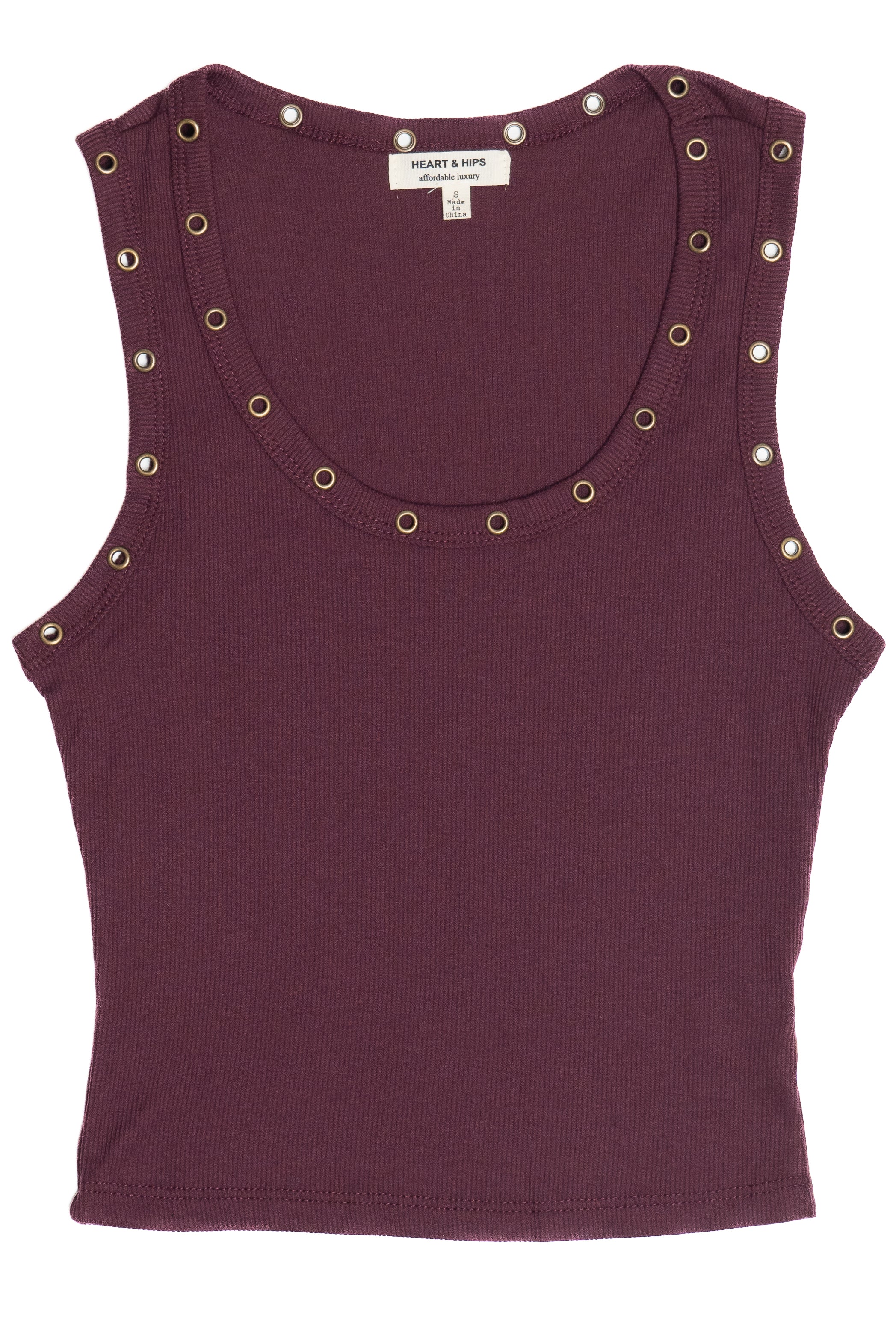 Studded Scoop Tank Top - Image 8