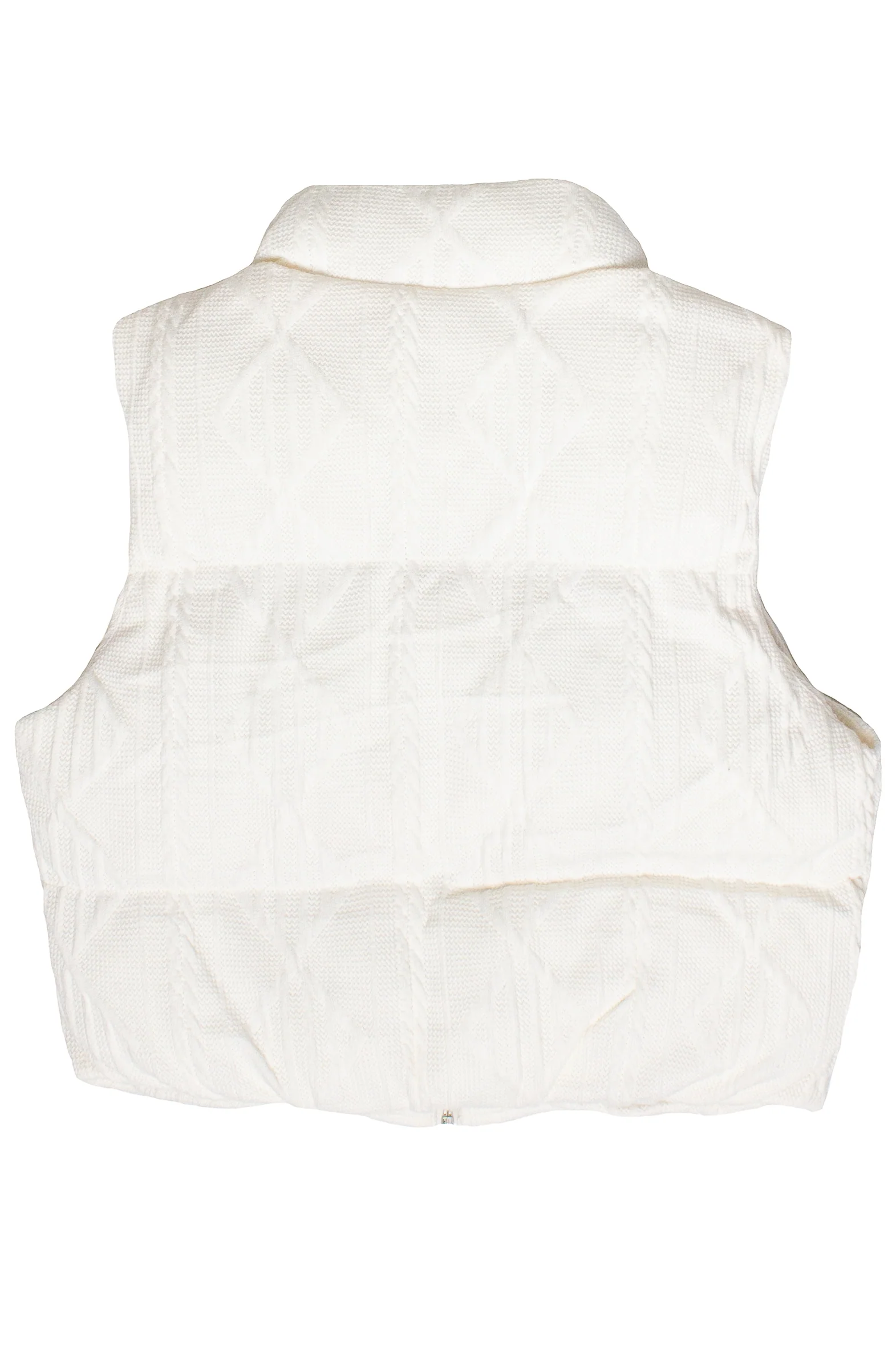 Sweater Knit Puffer Vest - Image 6