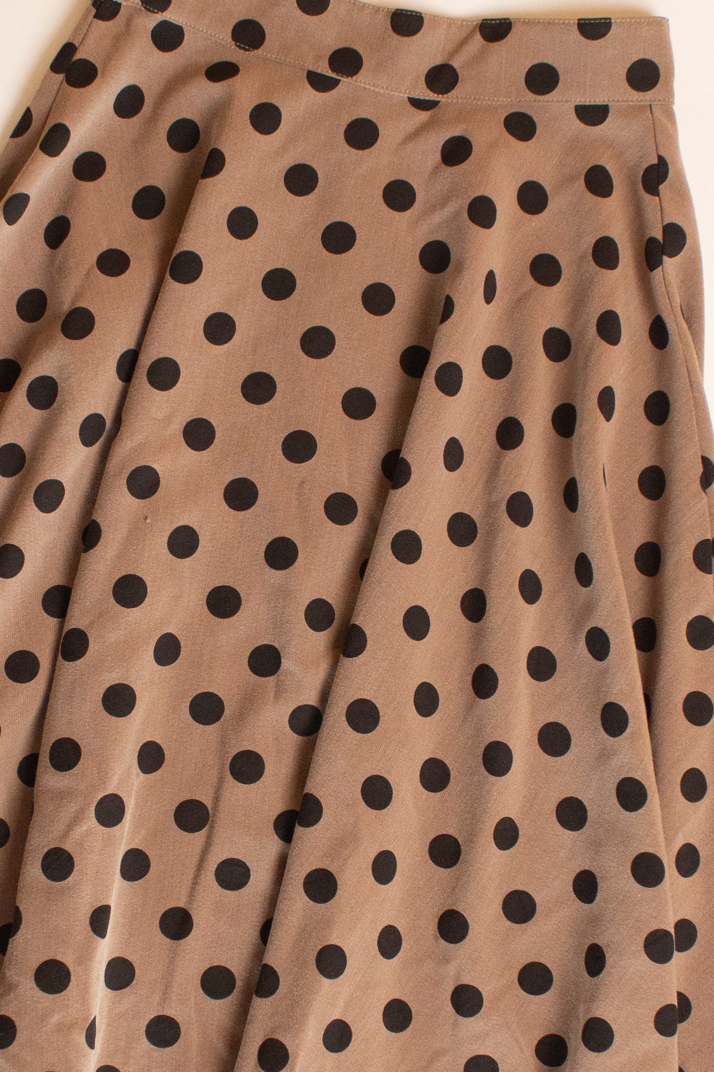 Tan Polka Dot Skirt (2000s) - Image 2
