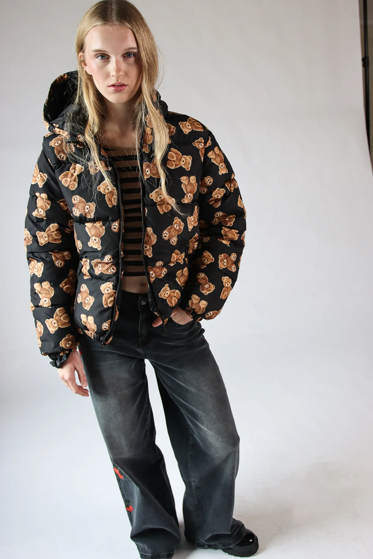 Teddy Bear Puffer Jacket - Image 3