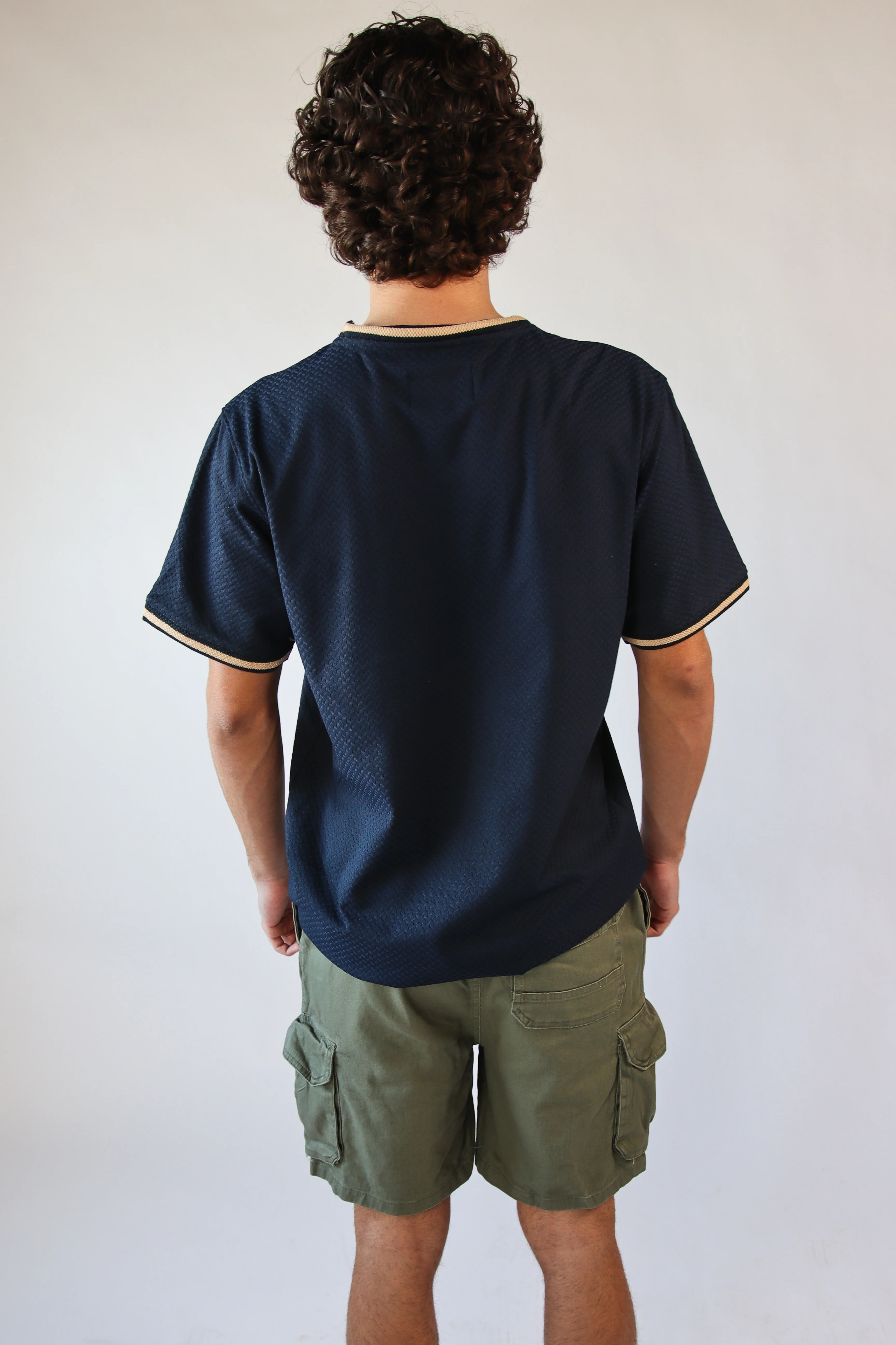 Textured Trim T-Shirt - Image 7