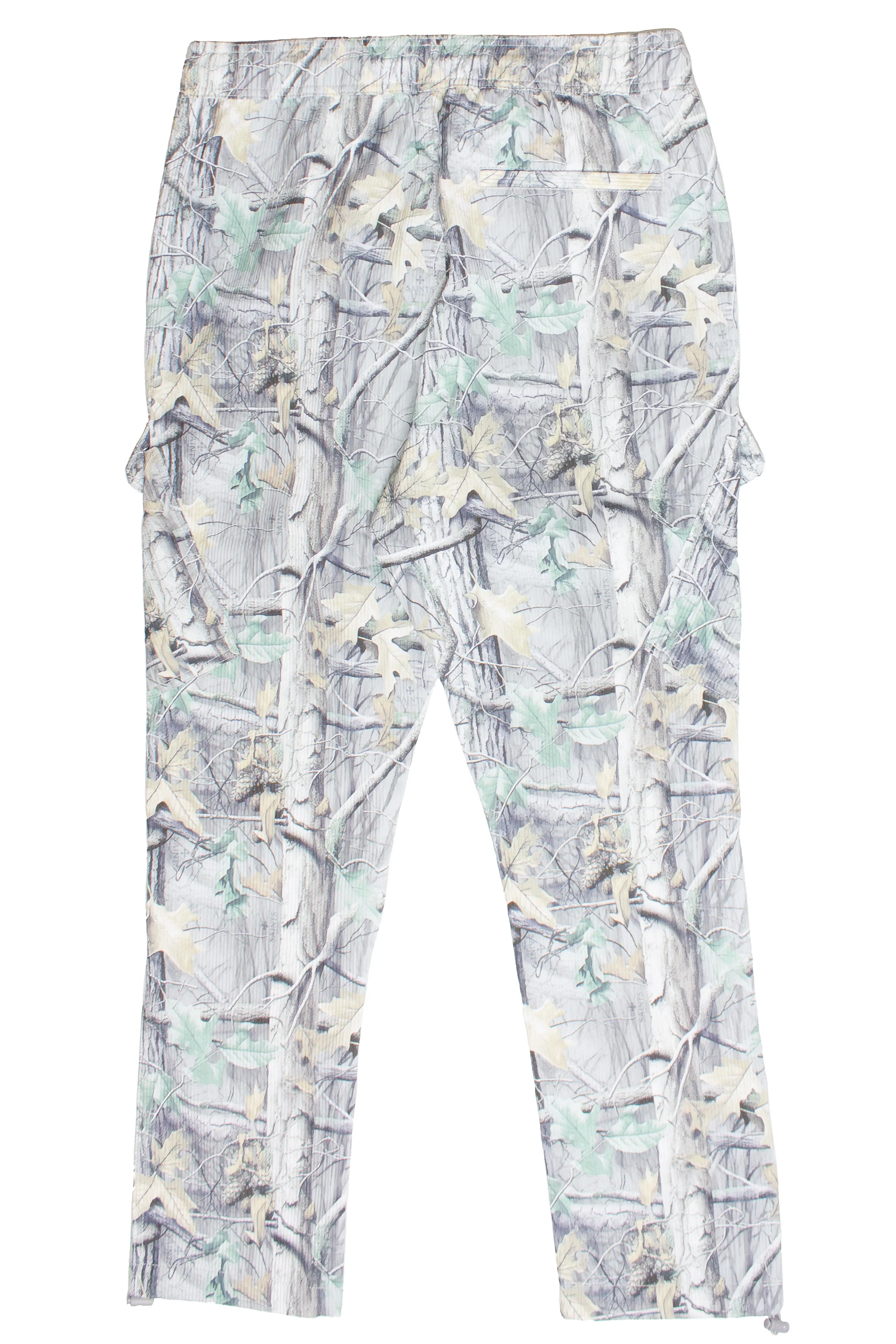 Textured Woodland Camo Cargo Pants - Image 6