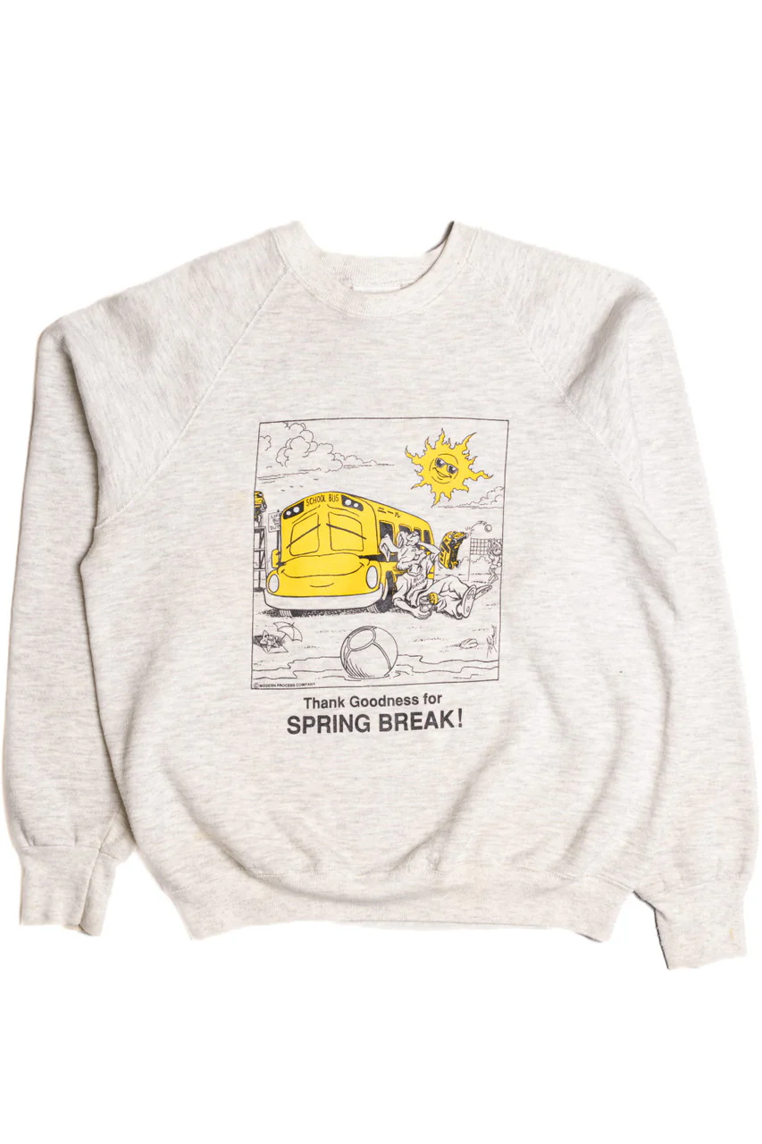 Thank Goodness for Spring Break Sweatshirt 9121 - Image 2