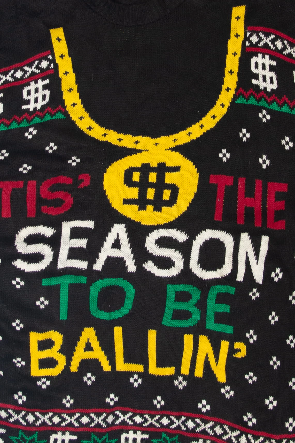 "Tis The Season To Be Ballin'" Ugly Christmas Sweater - Image 2