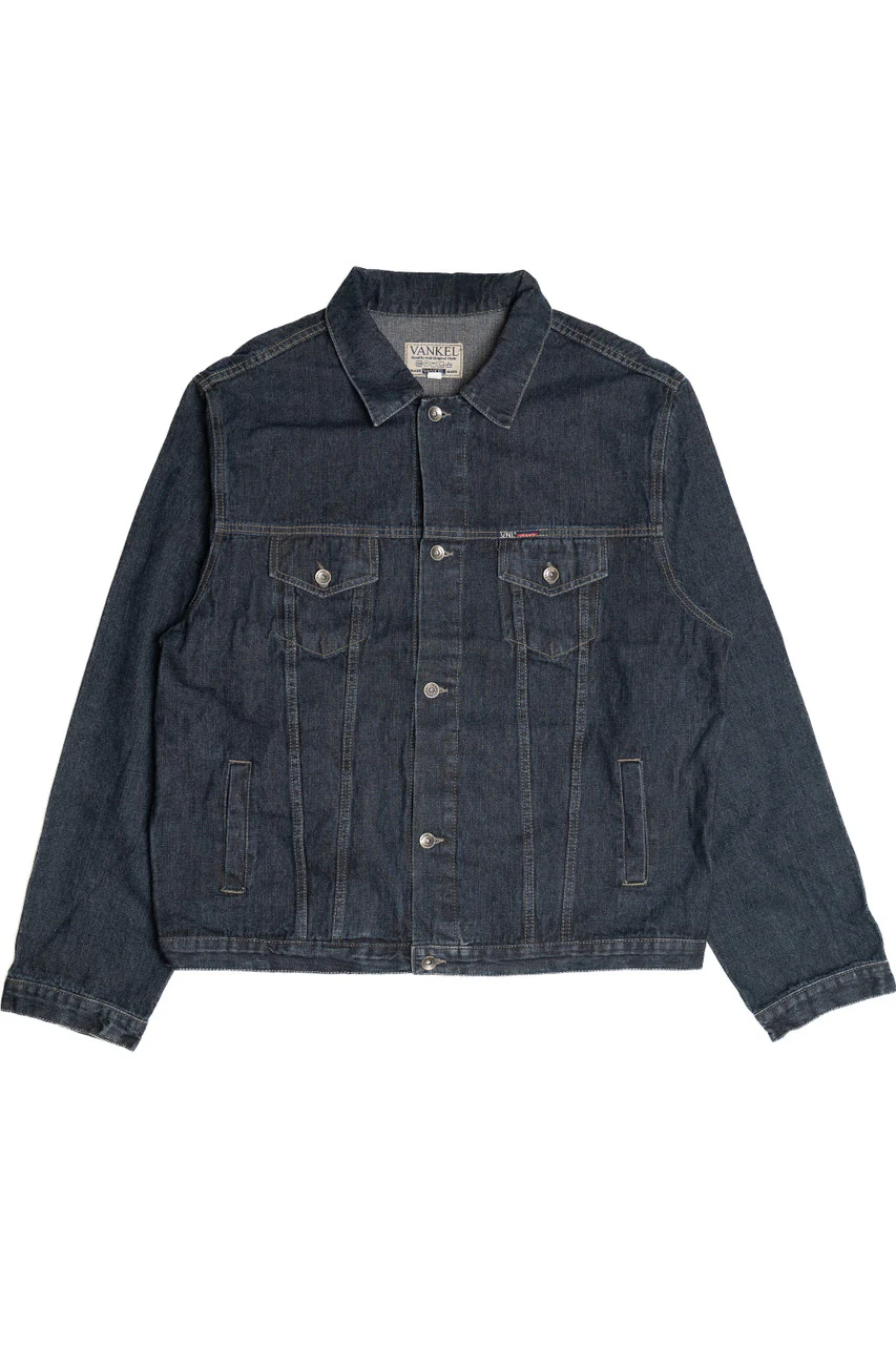 Upcycled Harley Davidson "ABC" Michigan Back Patch Denim Jacket - Image 2