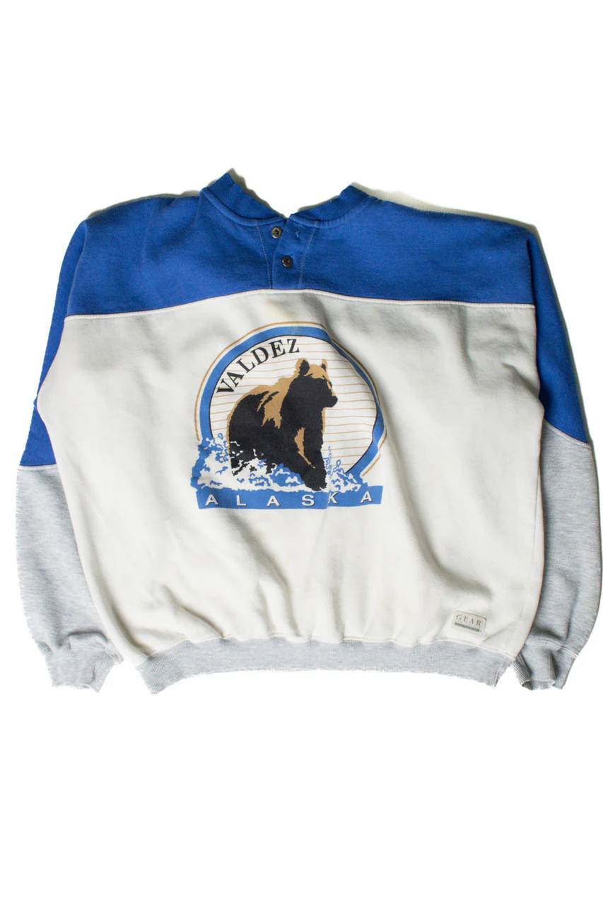 Valdez Alaska Bear Sweatshirt - Image 2