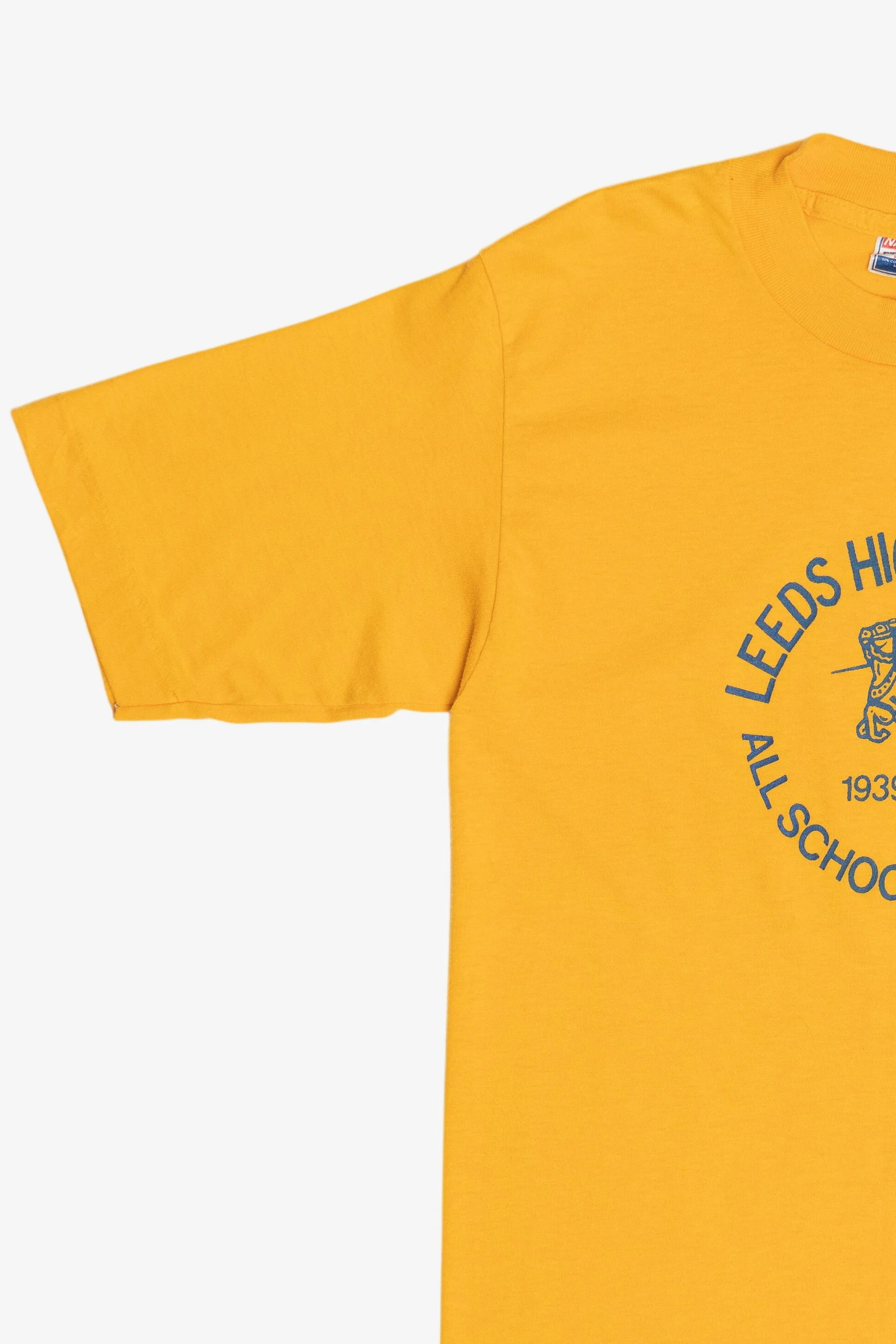 Vintage 1939-1972 Leeds High School Reunion Single Stitch T-Shirt (1980s) - Image 5