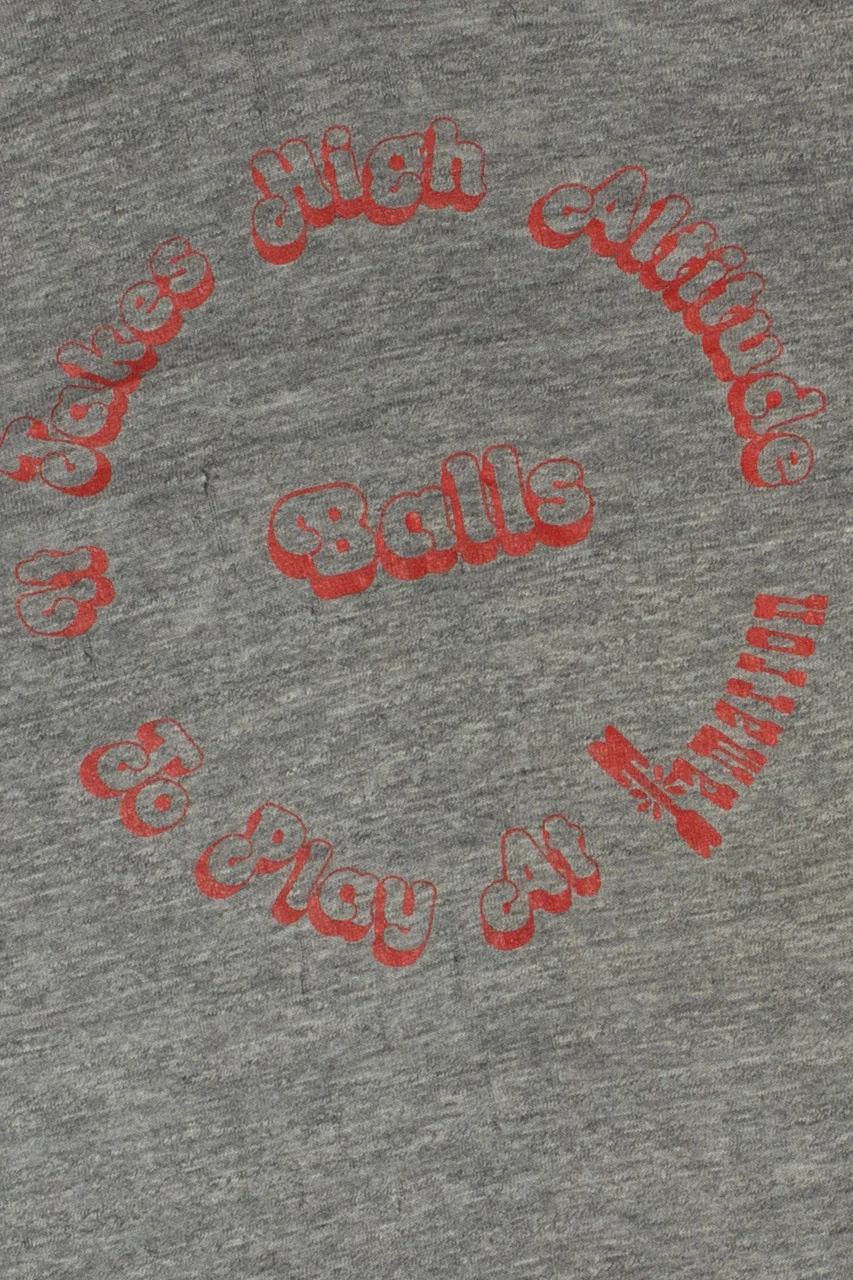 Vintage 1980s Thrashed "It Takes..." Ringer Raglan T-Shirt - Image 2