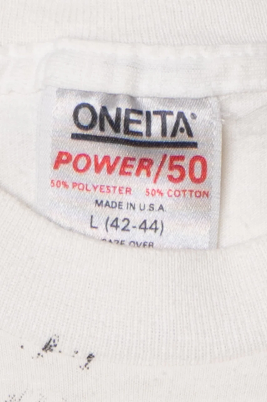 Vintage 1990 Kentucky Derby Front/Back Print T-Shirt - Image 3