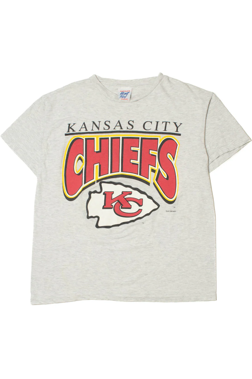Vintage 1995 Kansas City Chiefs NFL Football T-Shirt - Image 2